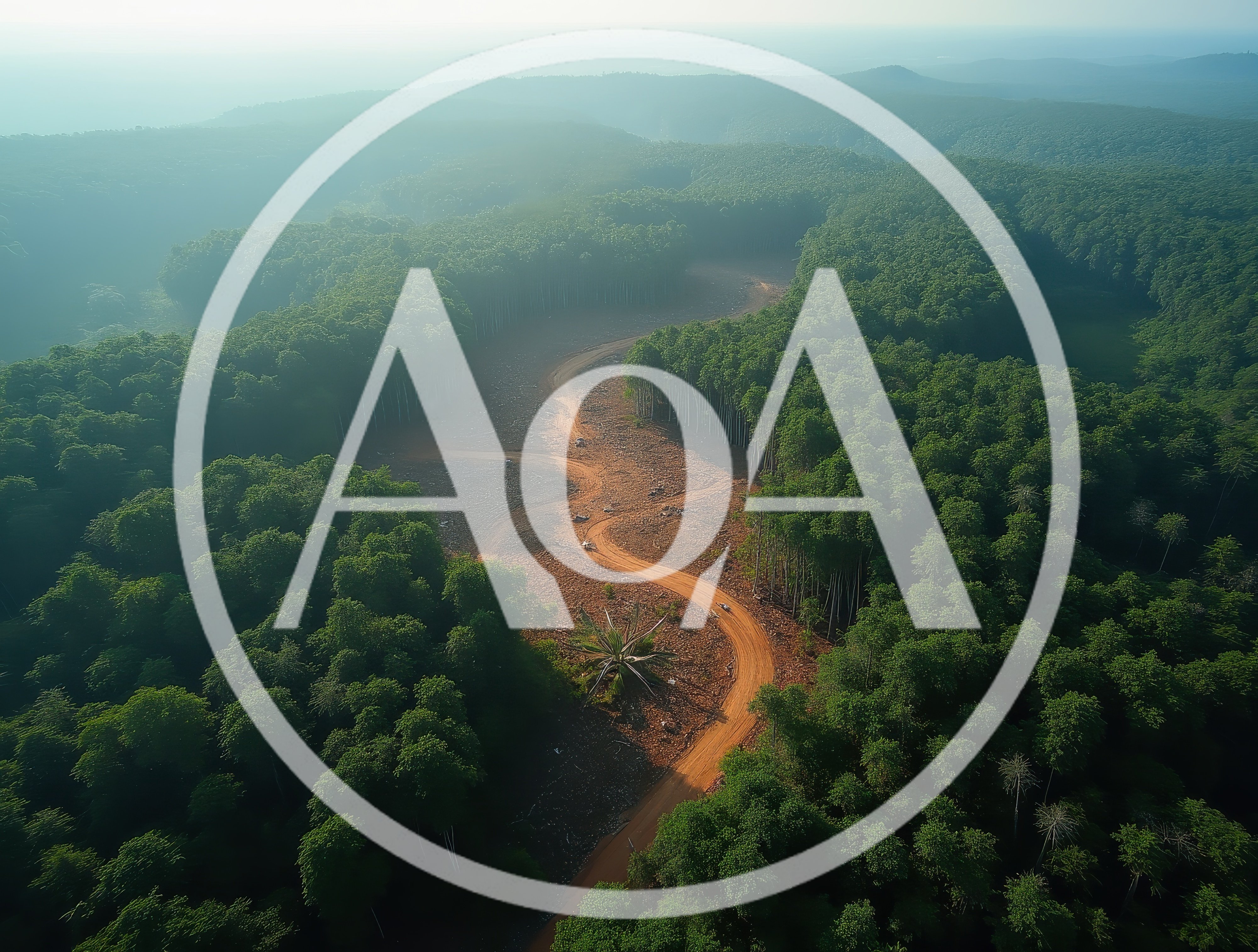 Aerial View Of Deforestation In A Tropical Forest