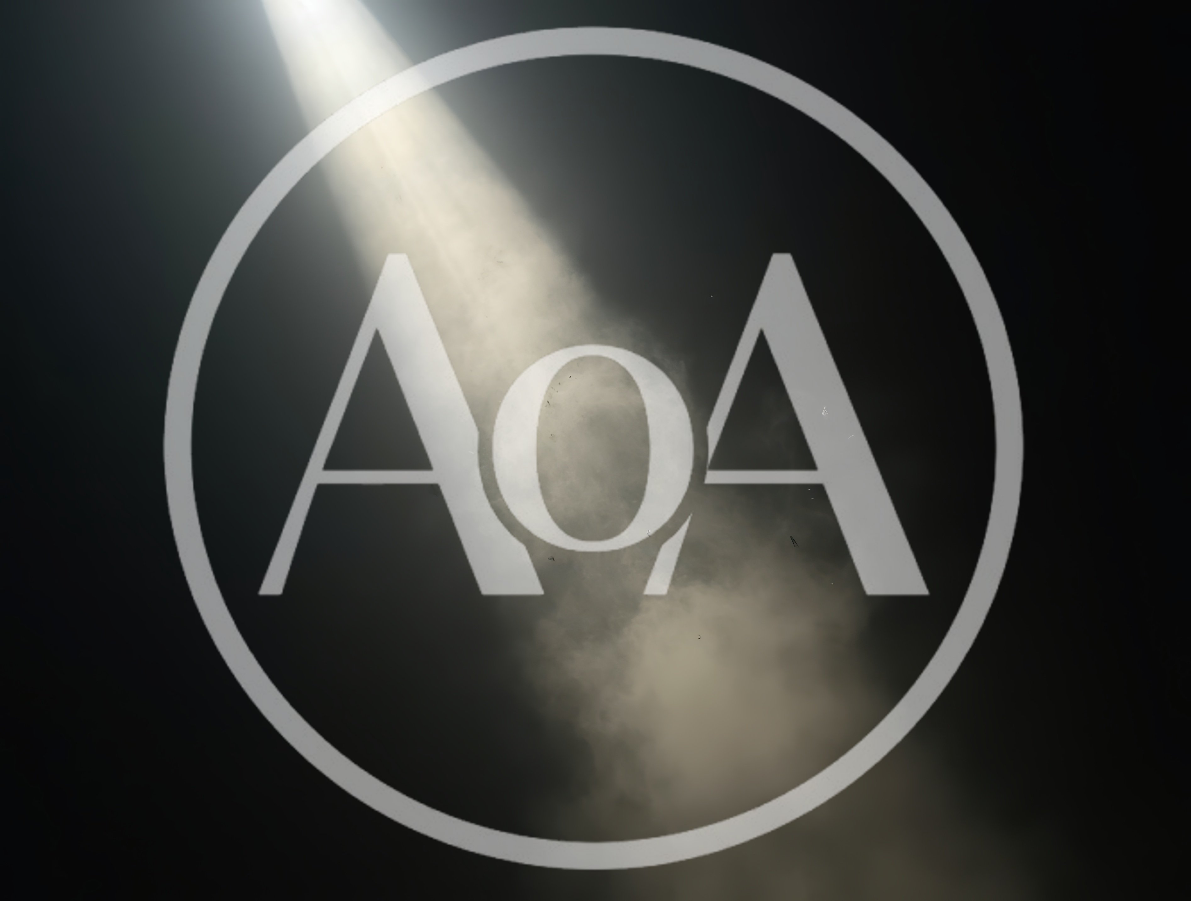 Dramatic Spotlight Beam With Floating Dust Particles