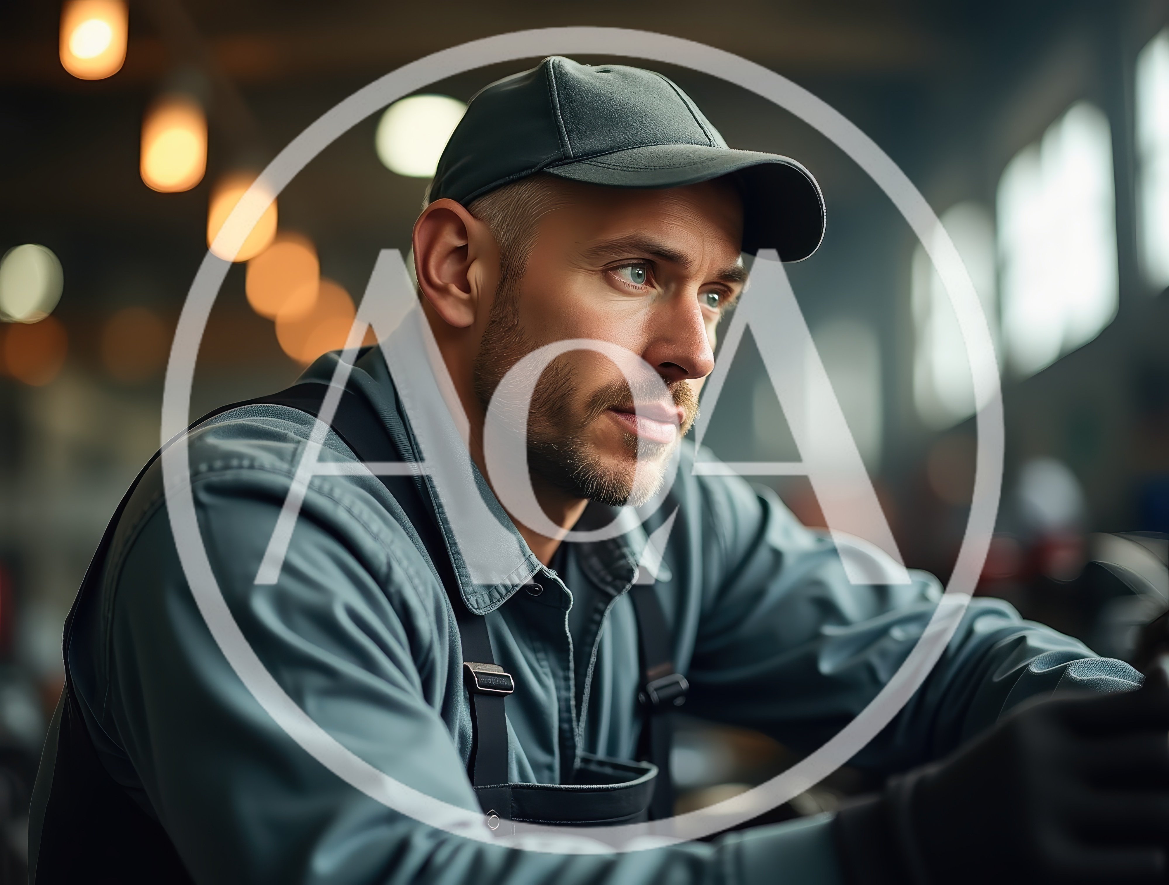 Focused Male Mechanic Working In A Professional Workshop