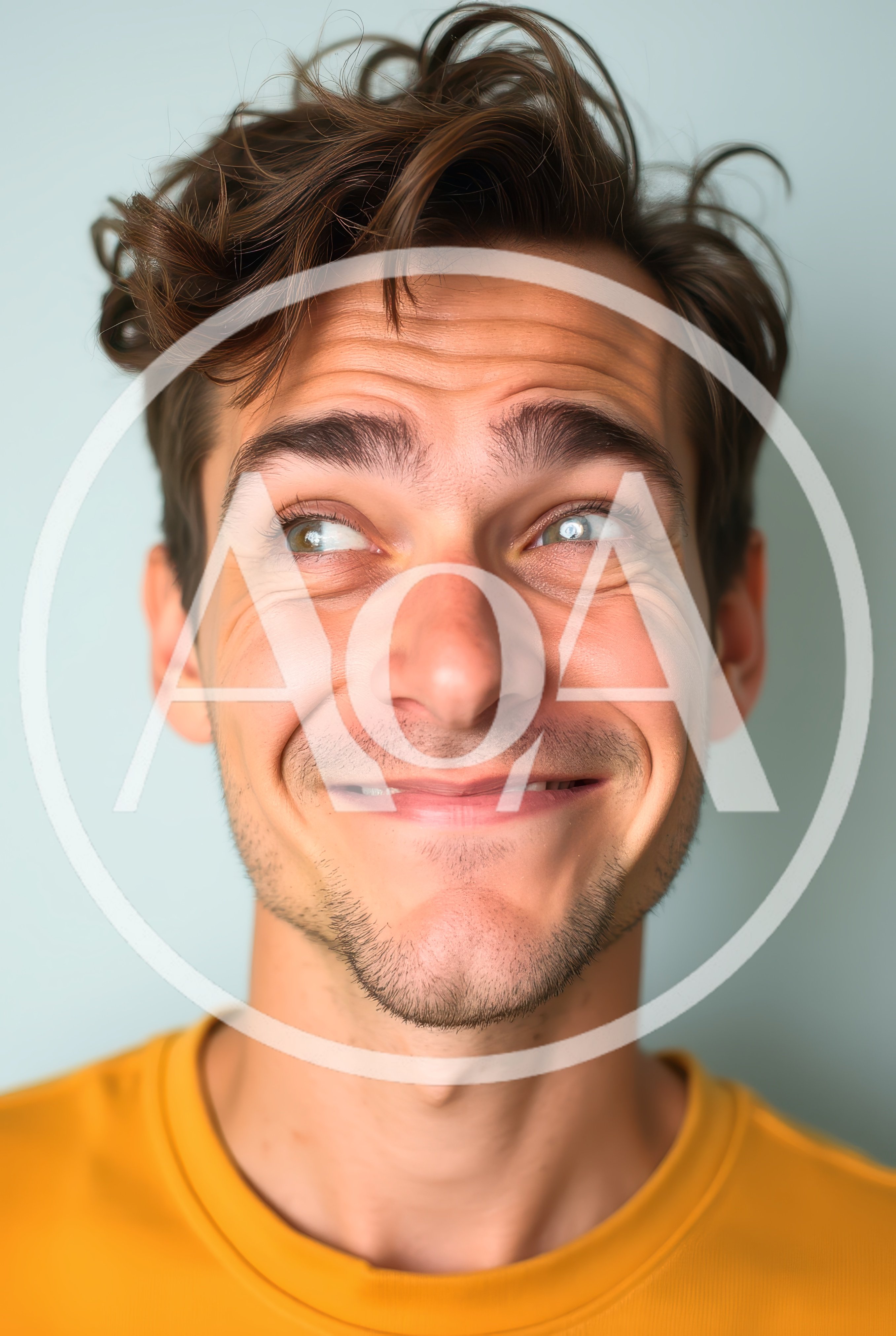 Young Man Making A Silly Goofy Face