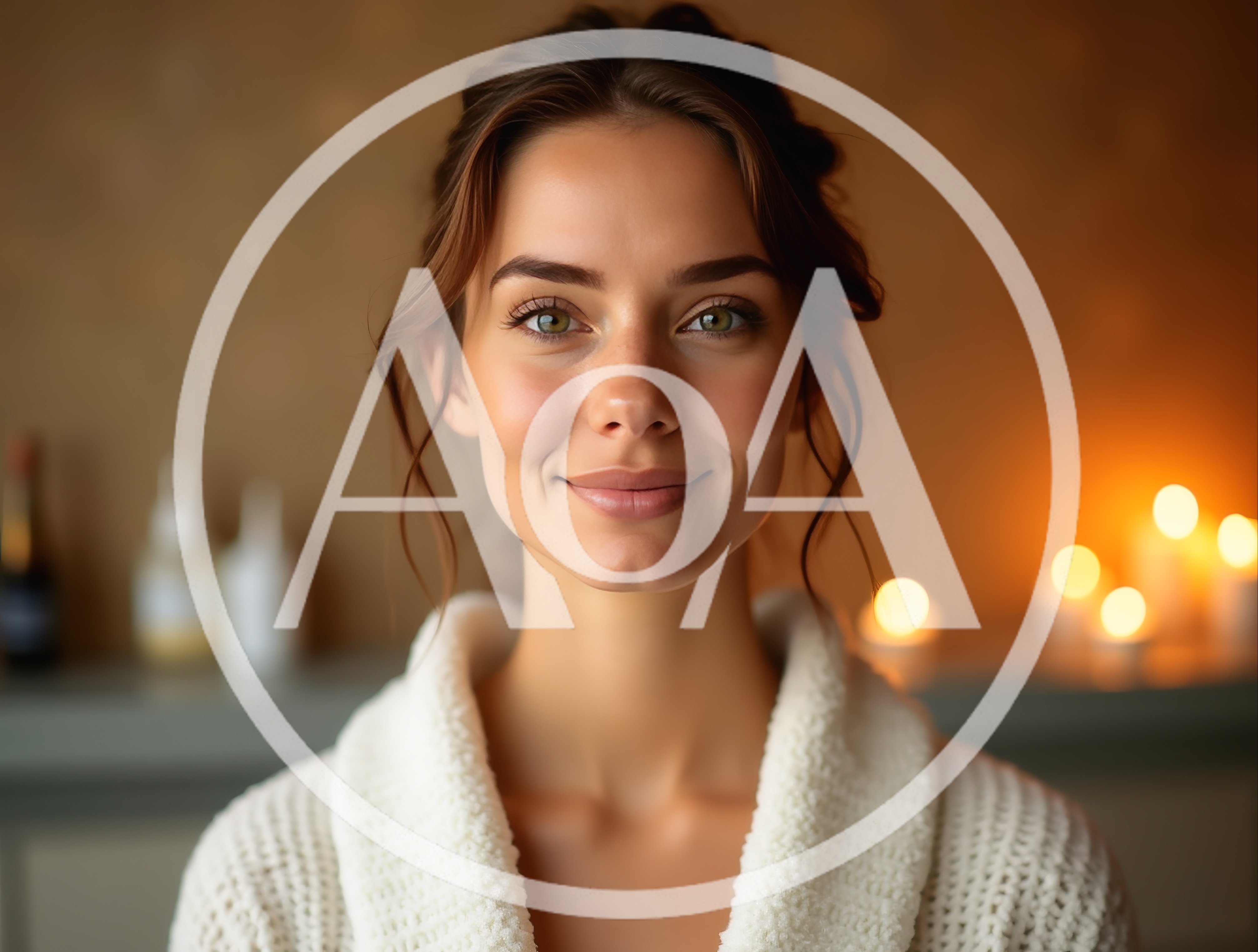 Portrait Of A Beautiful Woman In A Spa