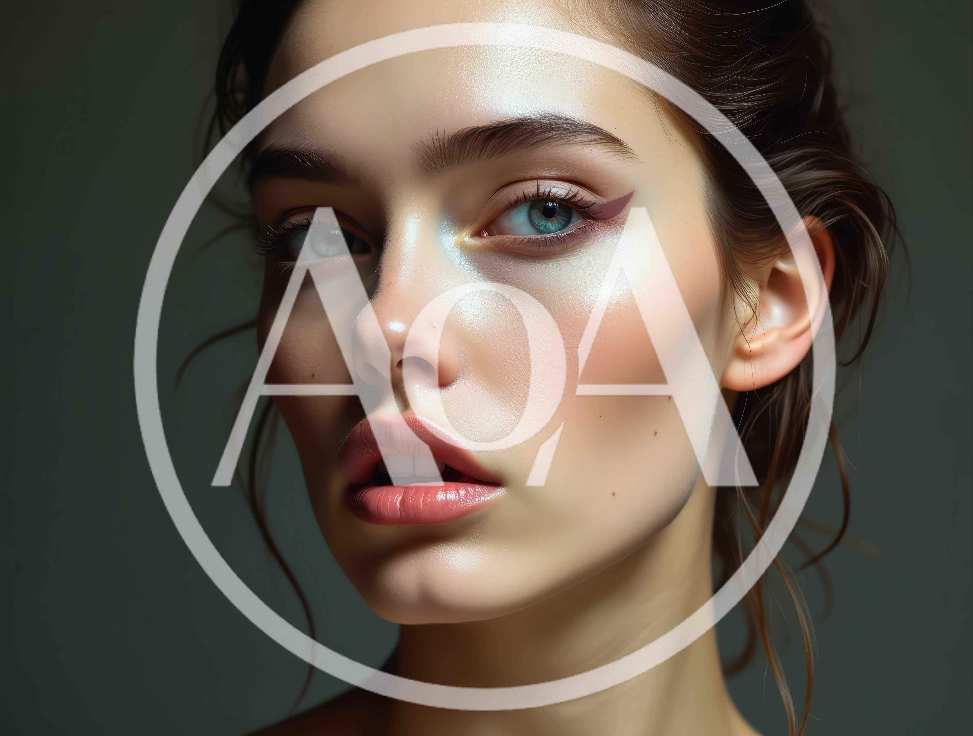 Portrait Of A Young Woman With Artistic Makeup