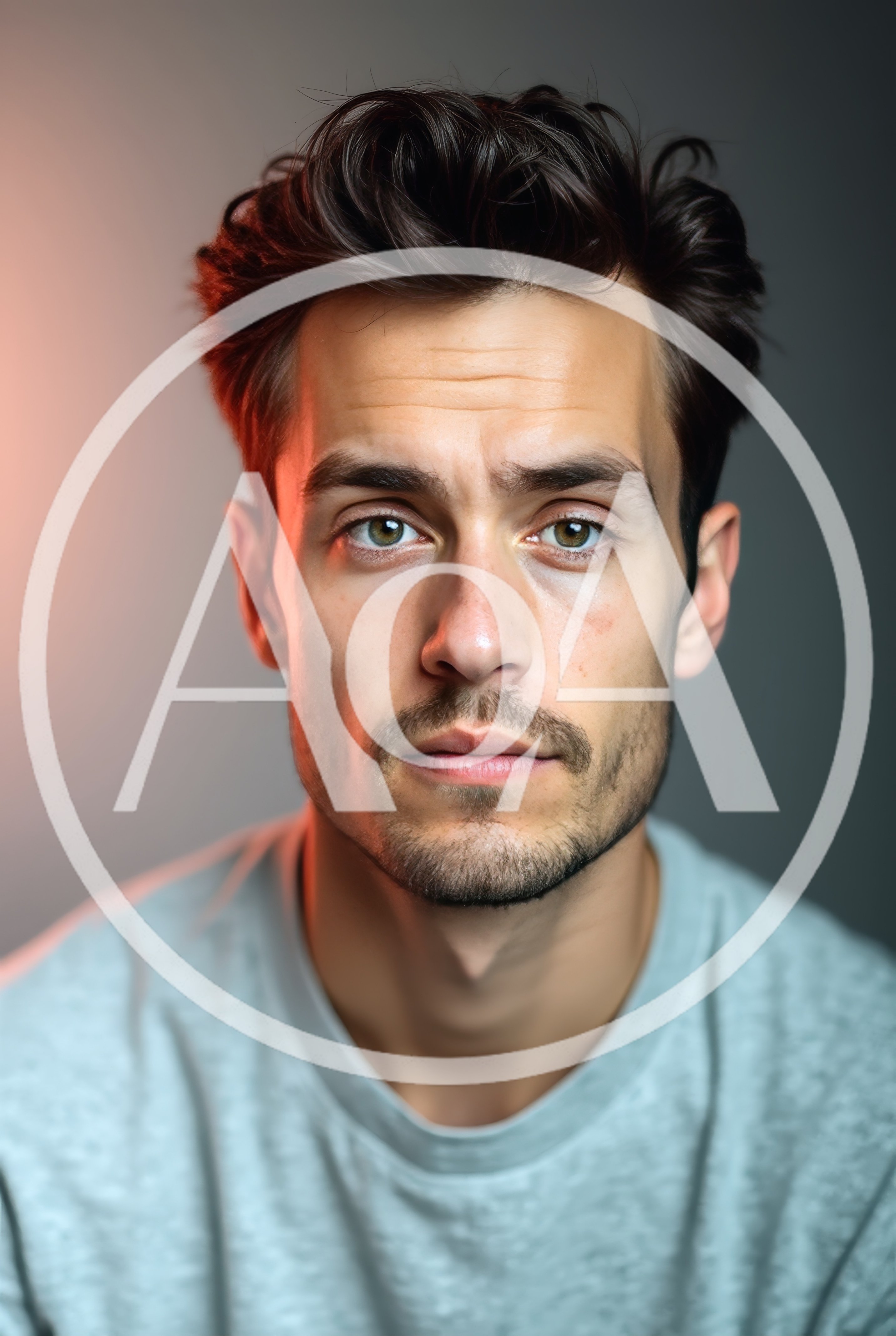 Portrait Of A Young Man With Stubble