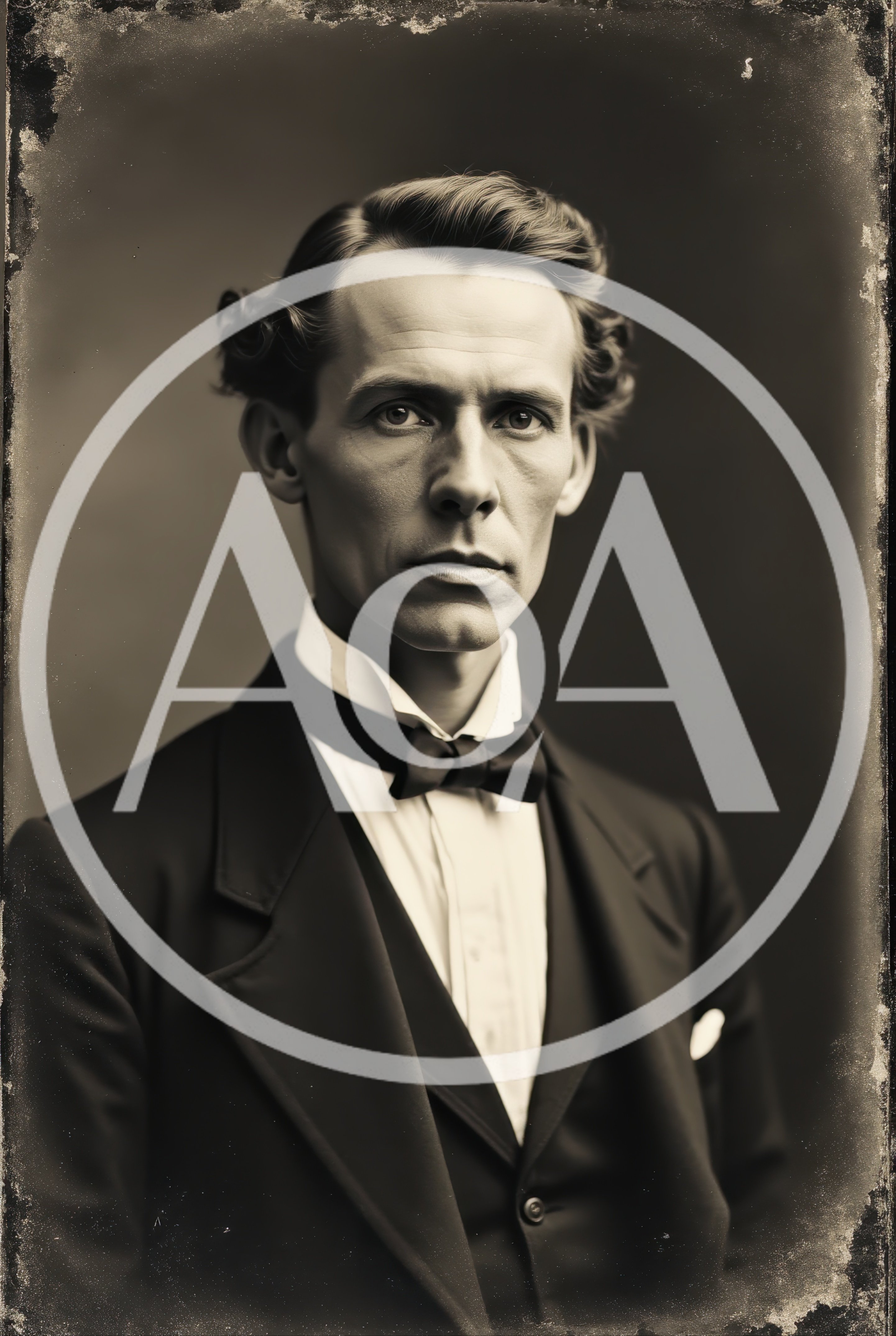 Portrait Of A Victorian Gentleman In Formal Attire