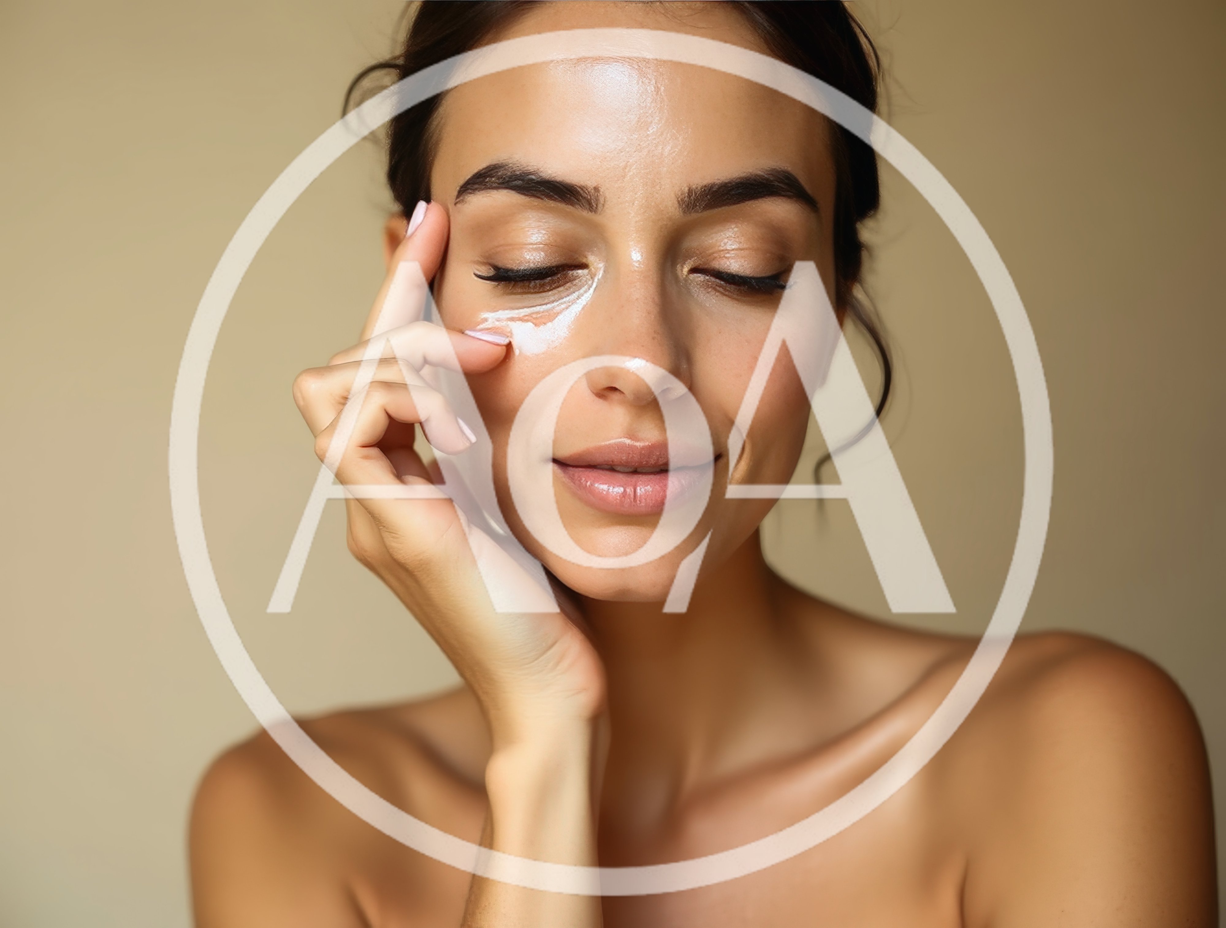Woman Applying Eye Cream To Her Under Eye Area