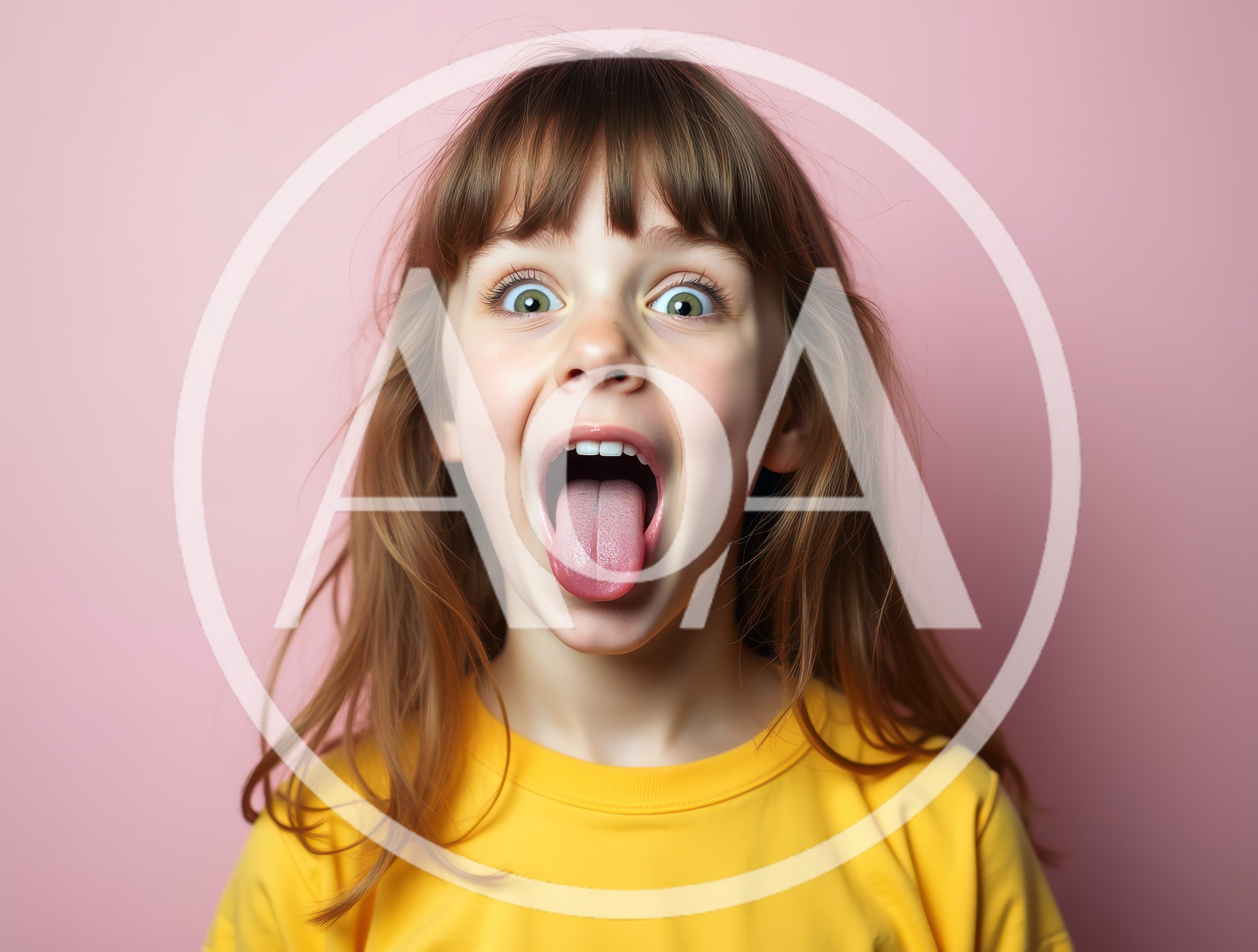 Young Girl Making A Funny Face With Tongue Out
