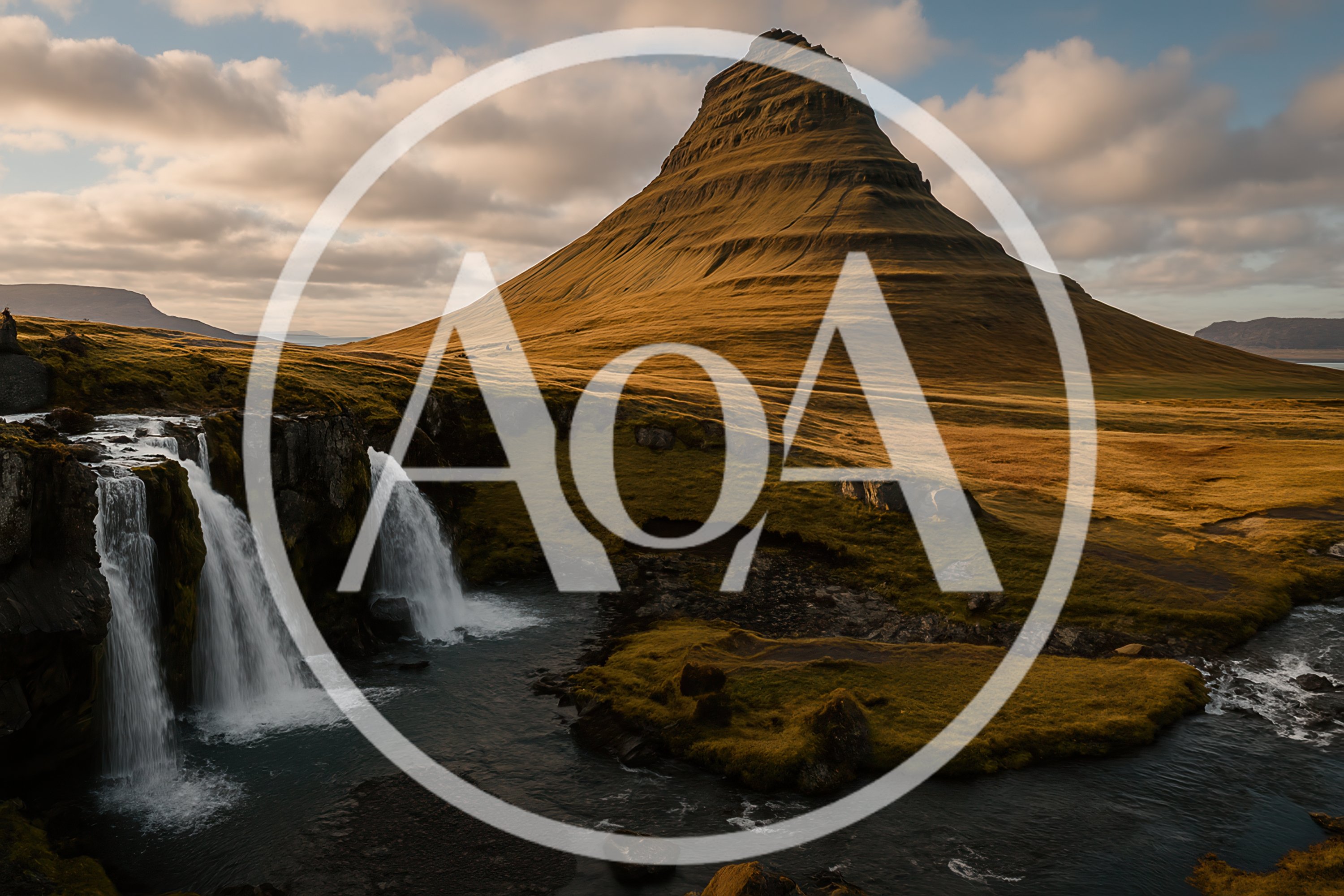 Kirkjufell Mountain And Waterfall In Iceland