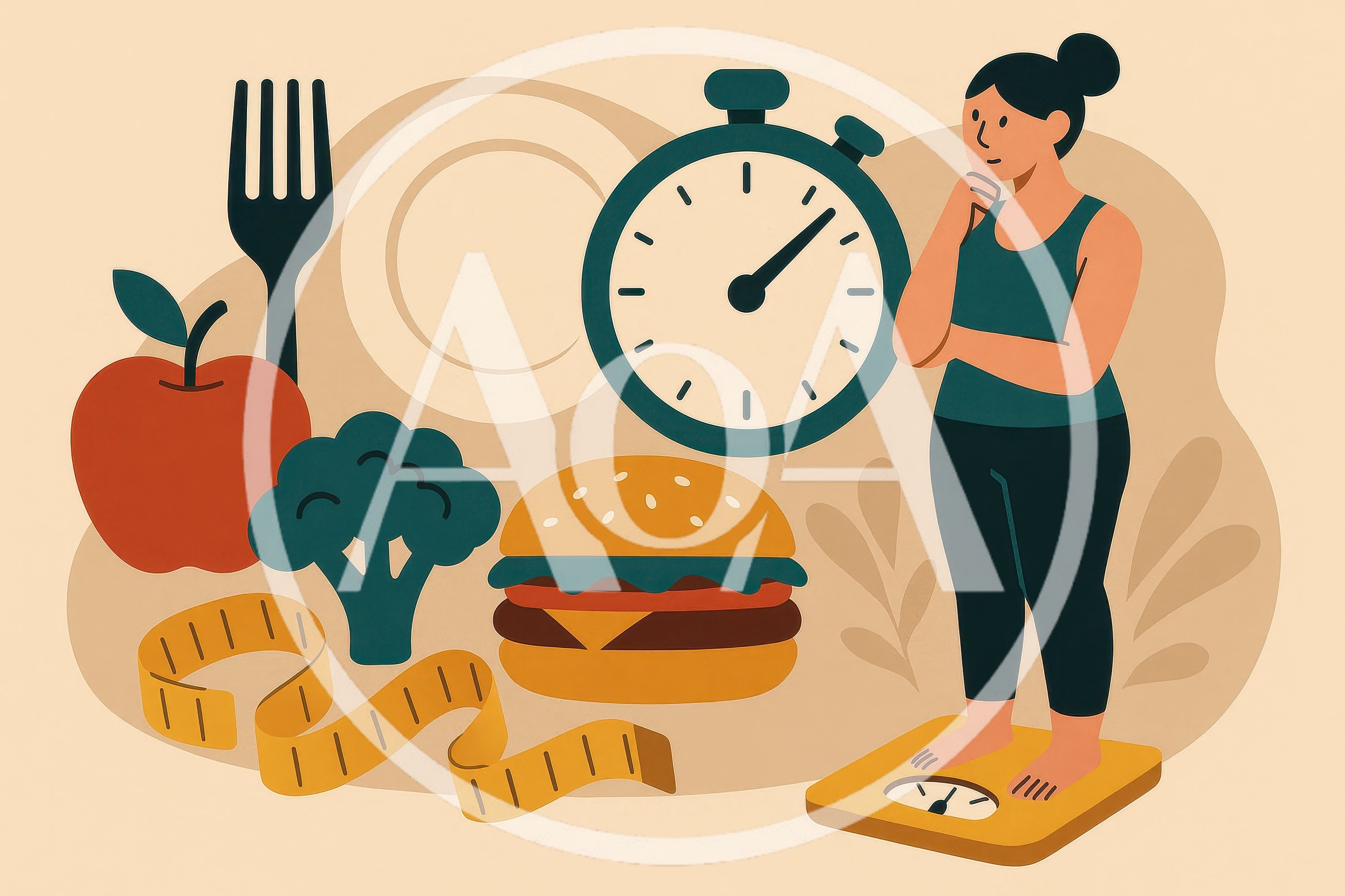 Woman Thinking About Dieting And Weight Management