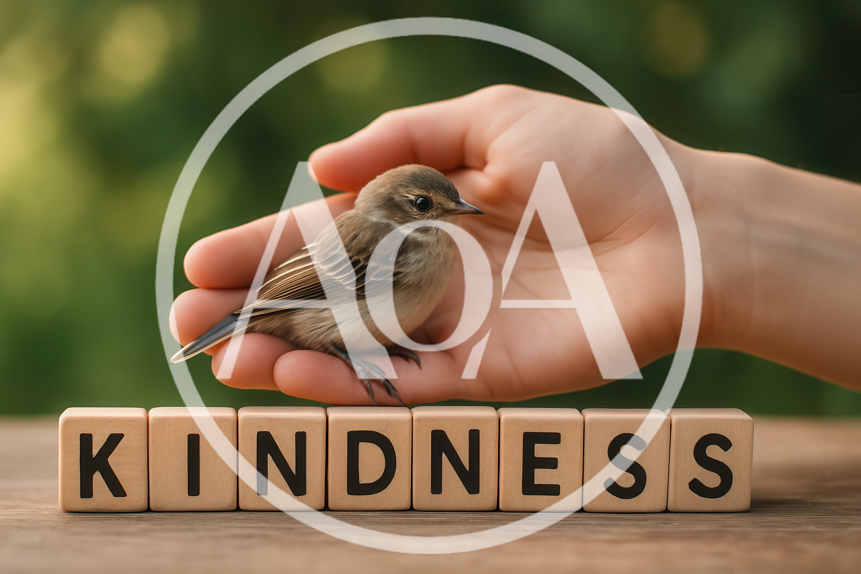 Small Bird Resting Gently In A Human Hand