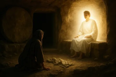 Jesus Appearing To Mary Magdalene In The Tomb