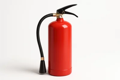 Red Fire Extinguisher Isolated On White Background