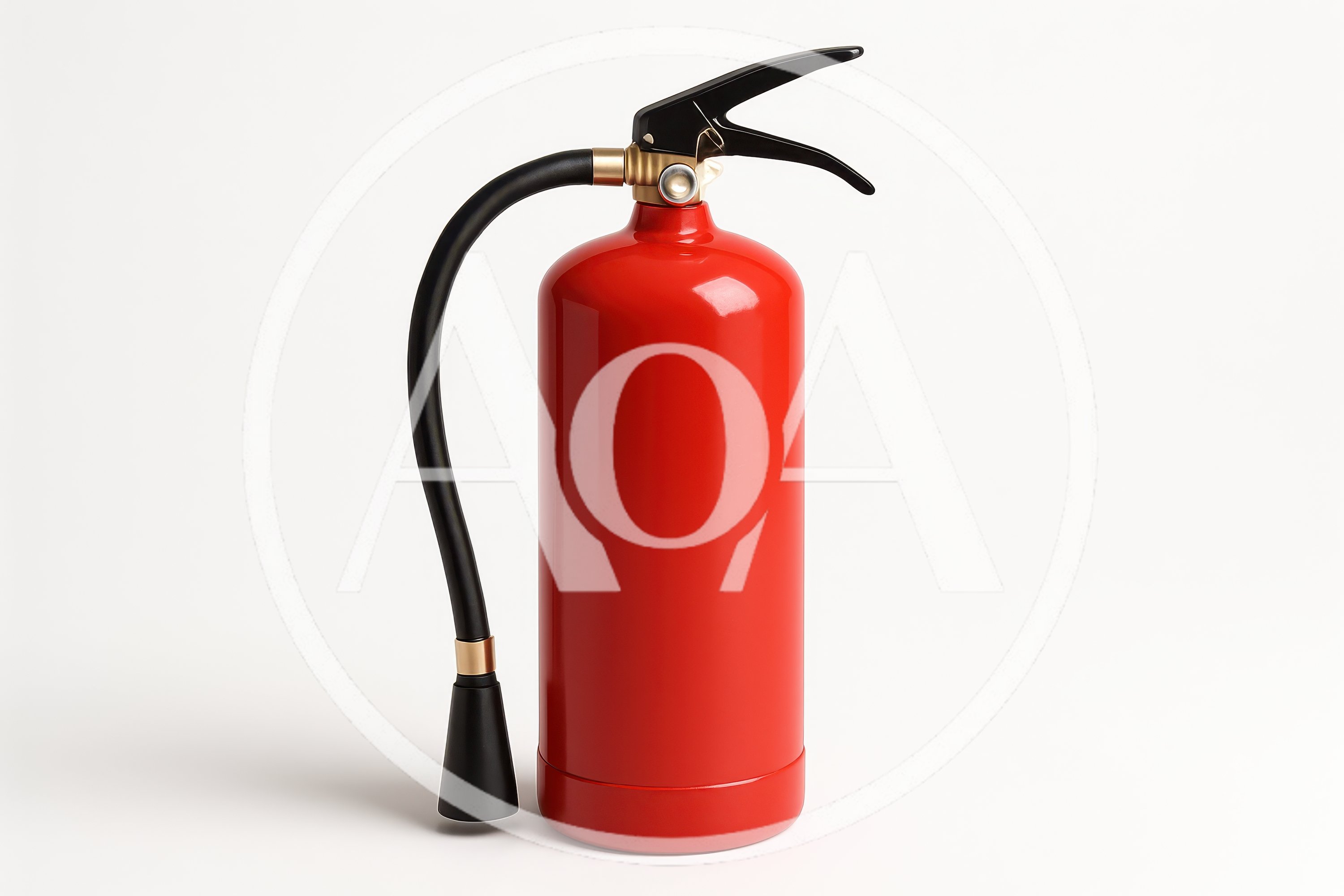 Red Fire Extinguisher Isolated On White Background