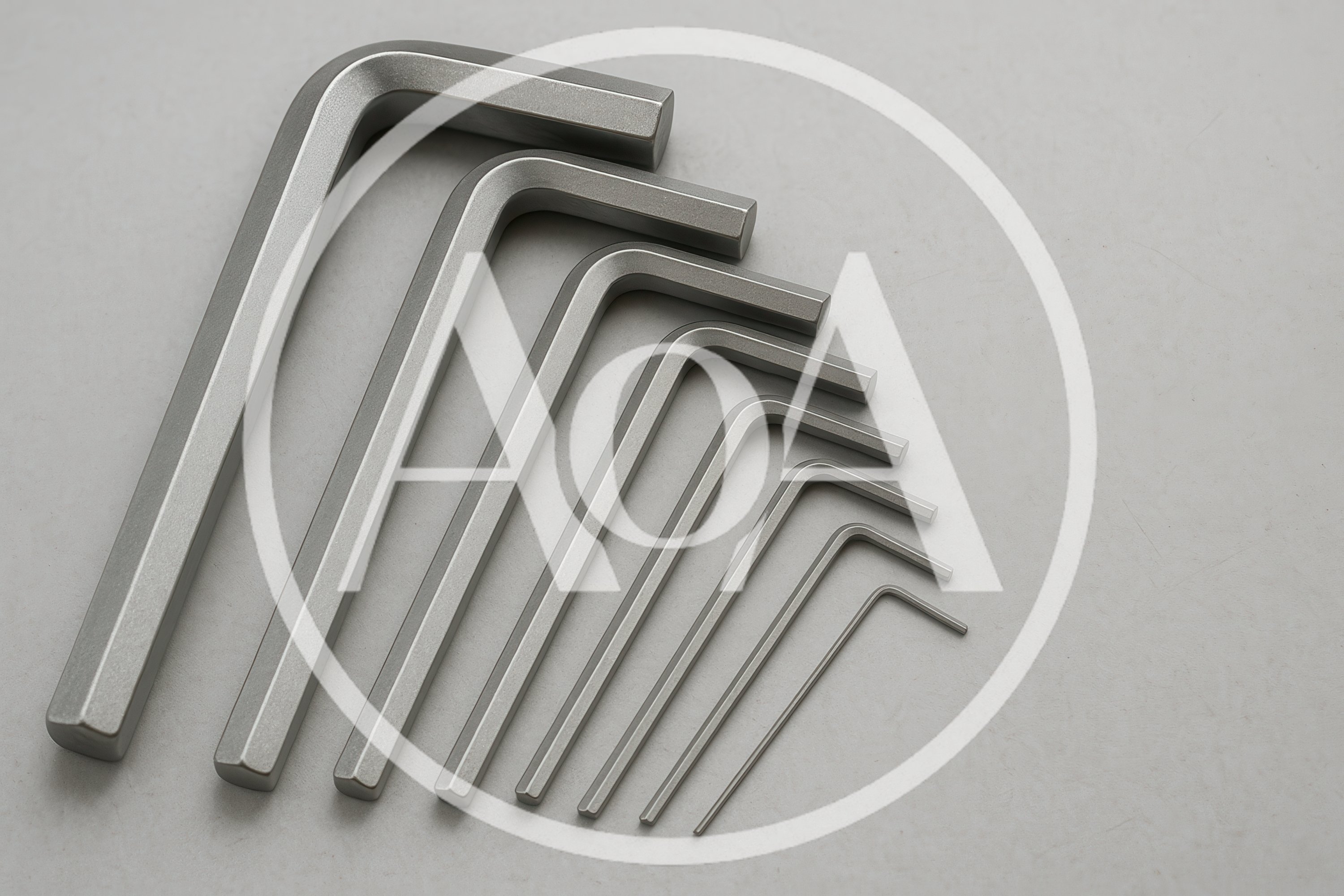 Set Of Graduated Metal Hex Keys