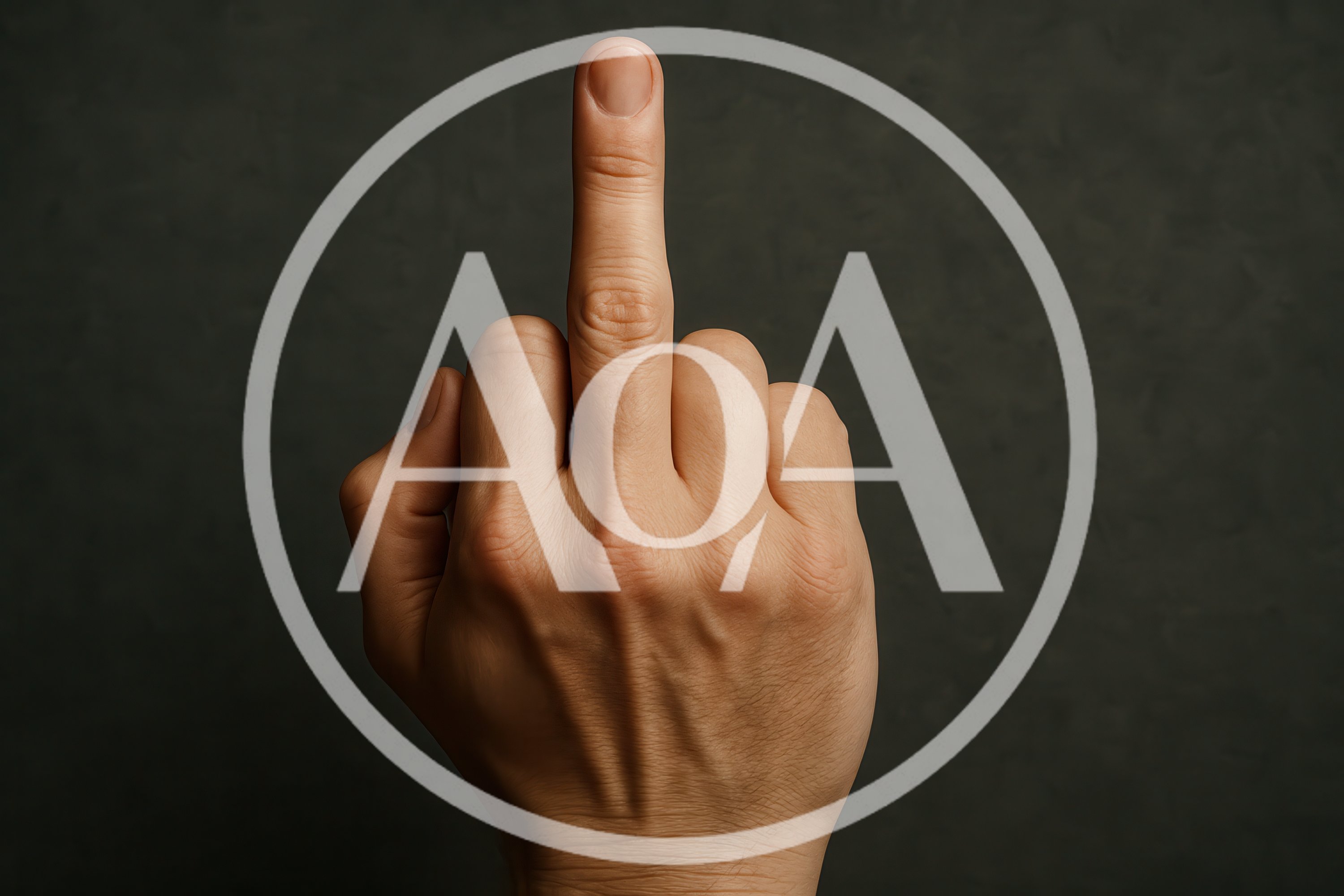 Human Hand Showing Middle Finger Gesture