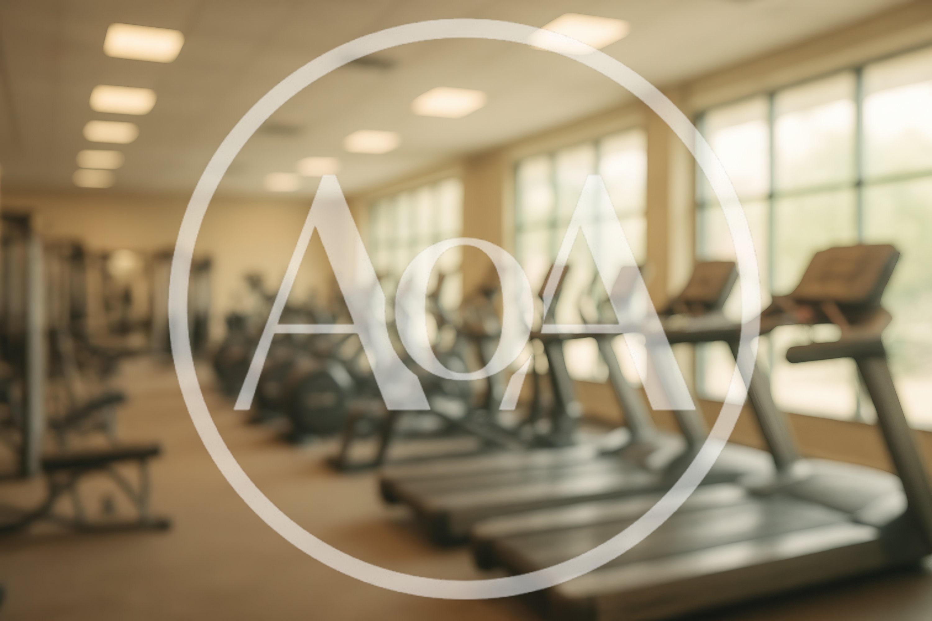 Blurred Interior View of Modern Fitness Center Gym