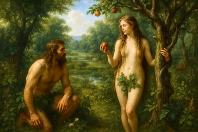 Adam And Eve In The Garden Of Eden