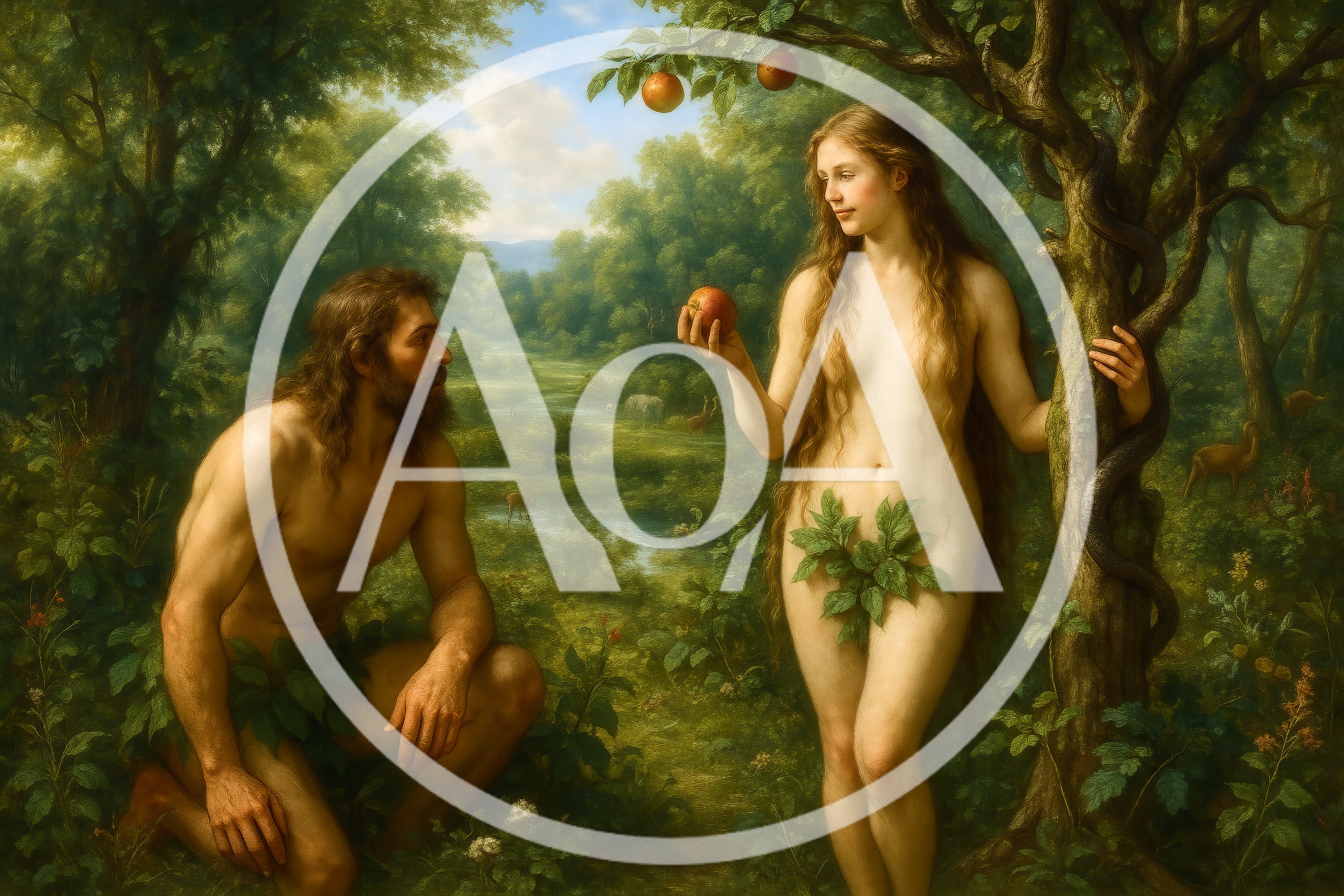 Adam And Eve In The Garden Of Eden