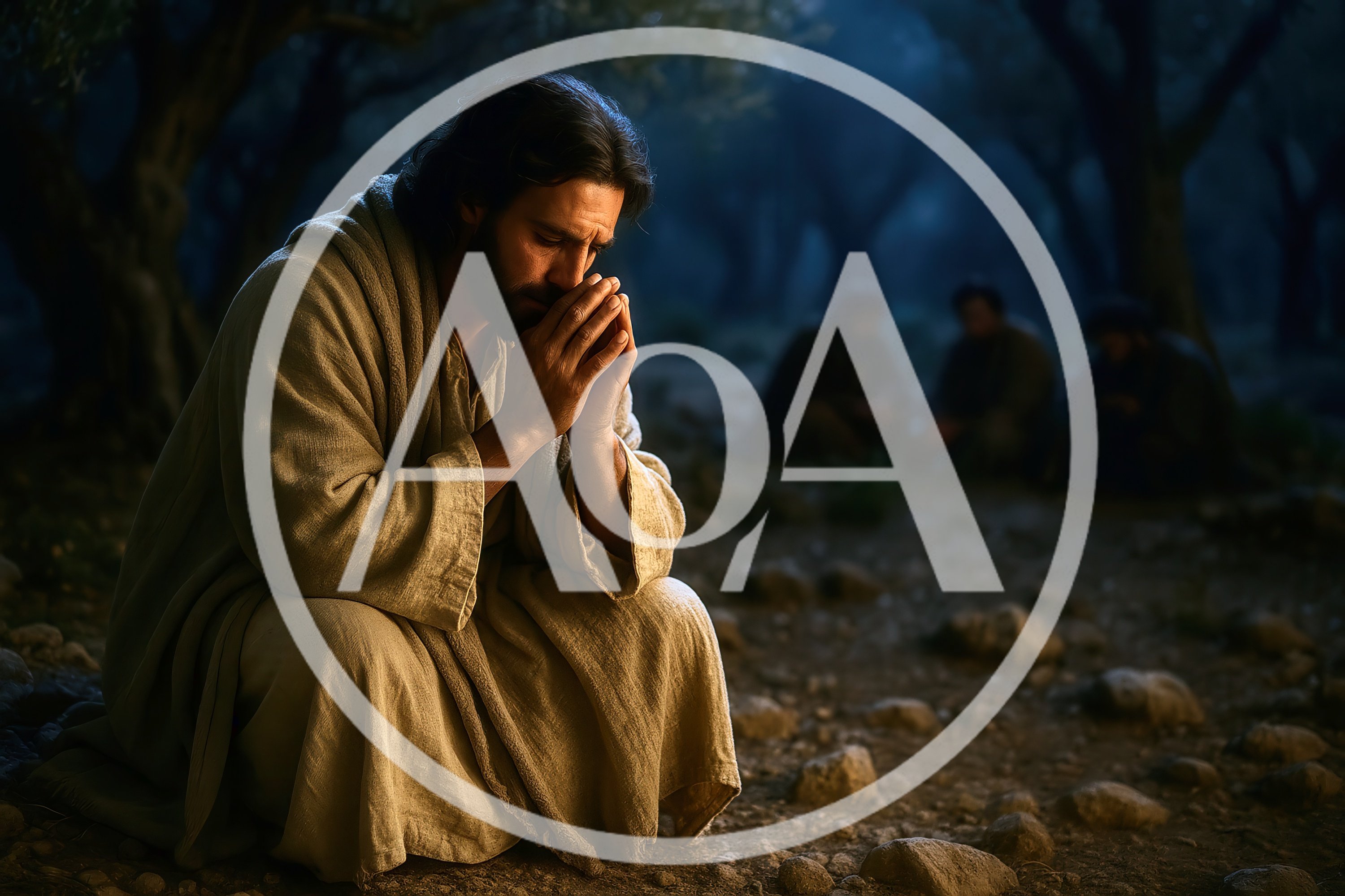 Jesus Praying In The Garden Of Gethsemane