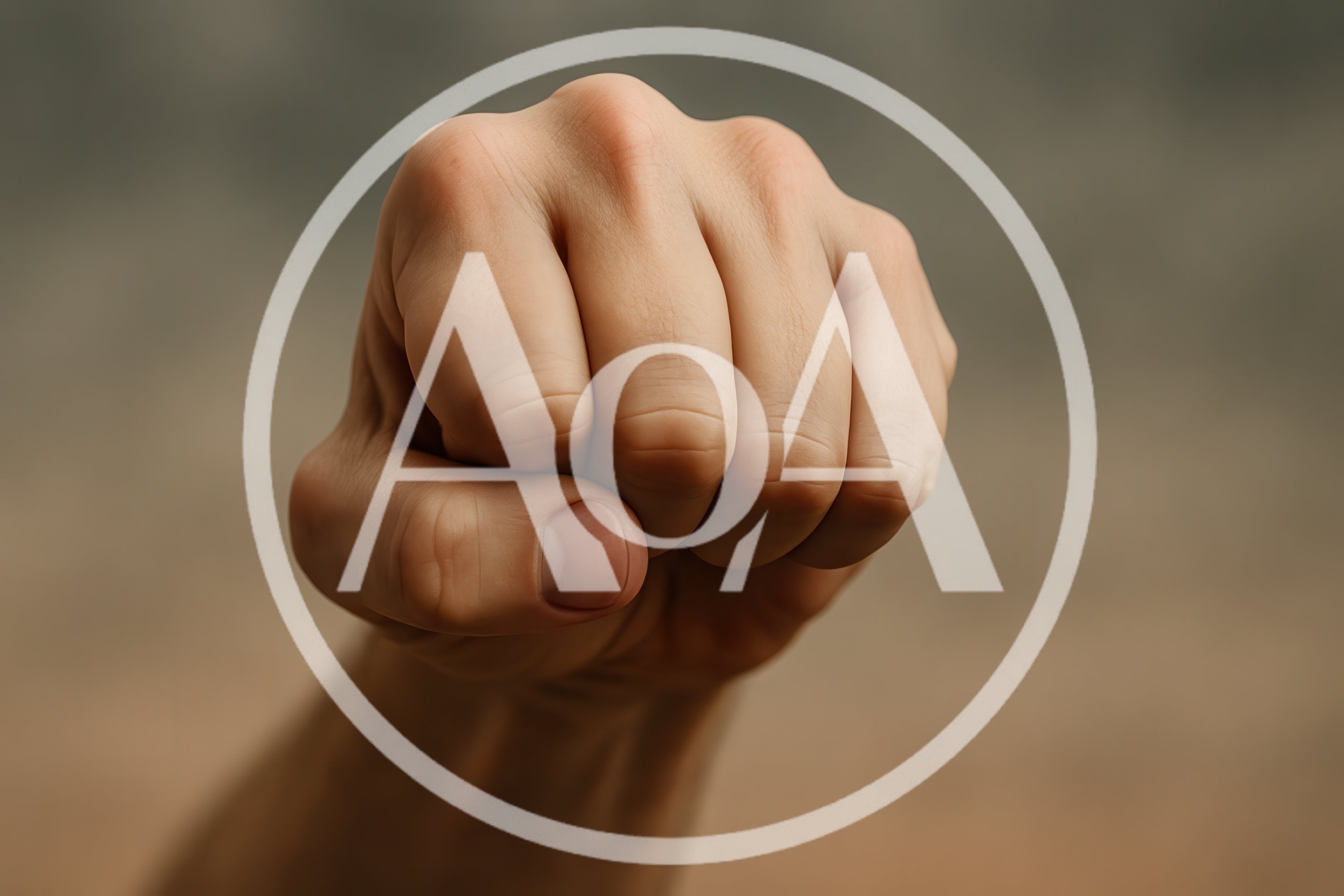 Close Up Of A Human Fist Raised In Protest