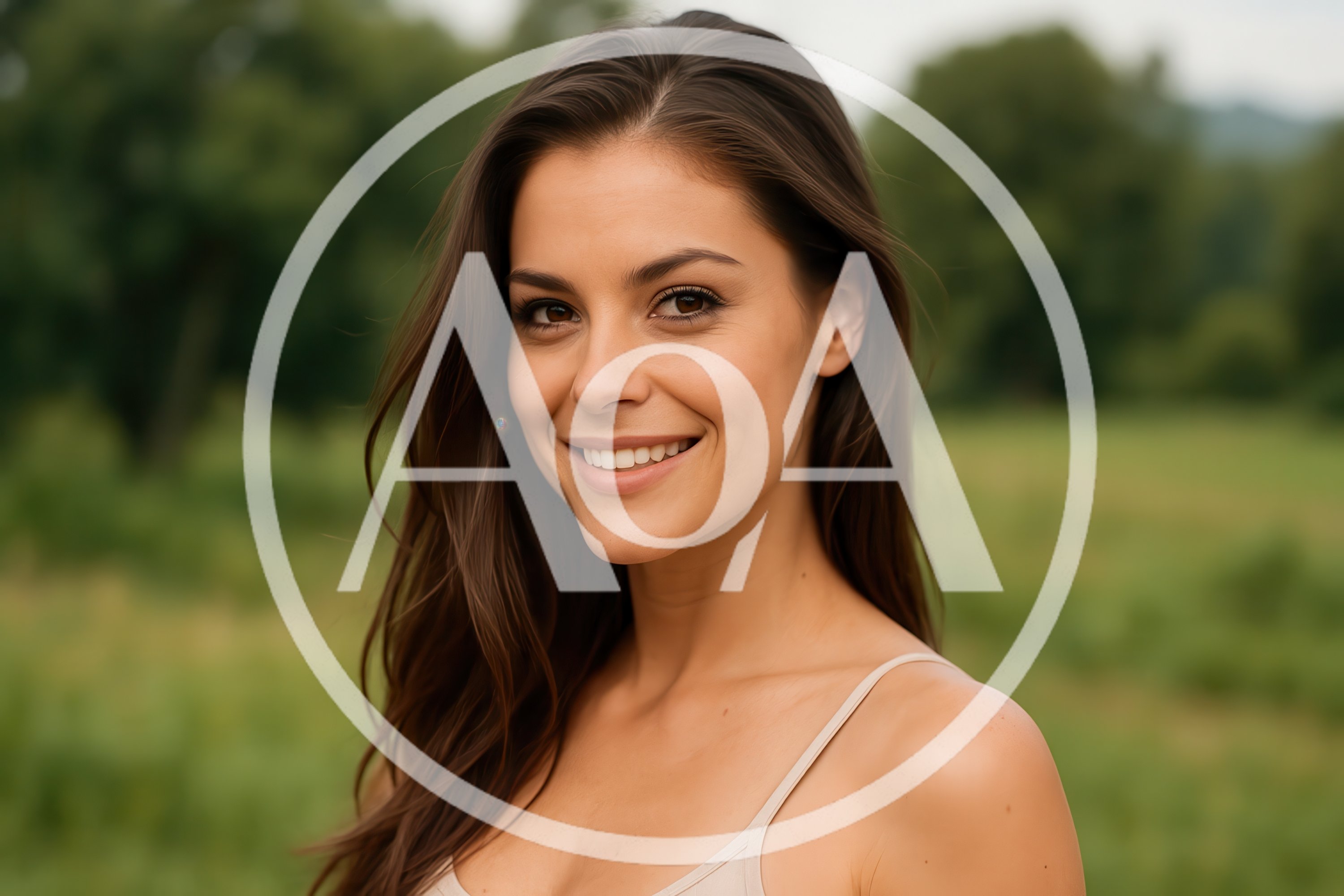 Portrait Of A Smiling Young Woman Outdoors