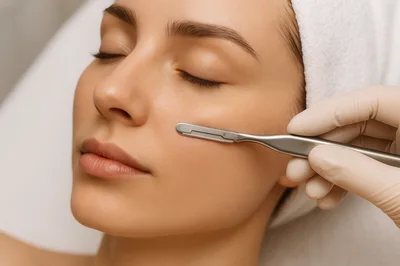 Professional Dermaplaning Facial Treatment Procedure