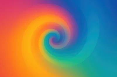 Abstract Rainbow Spiral Gradient Background
