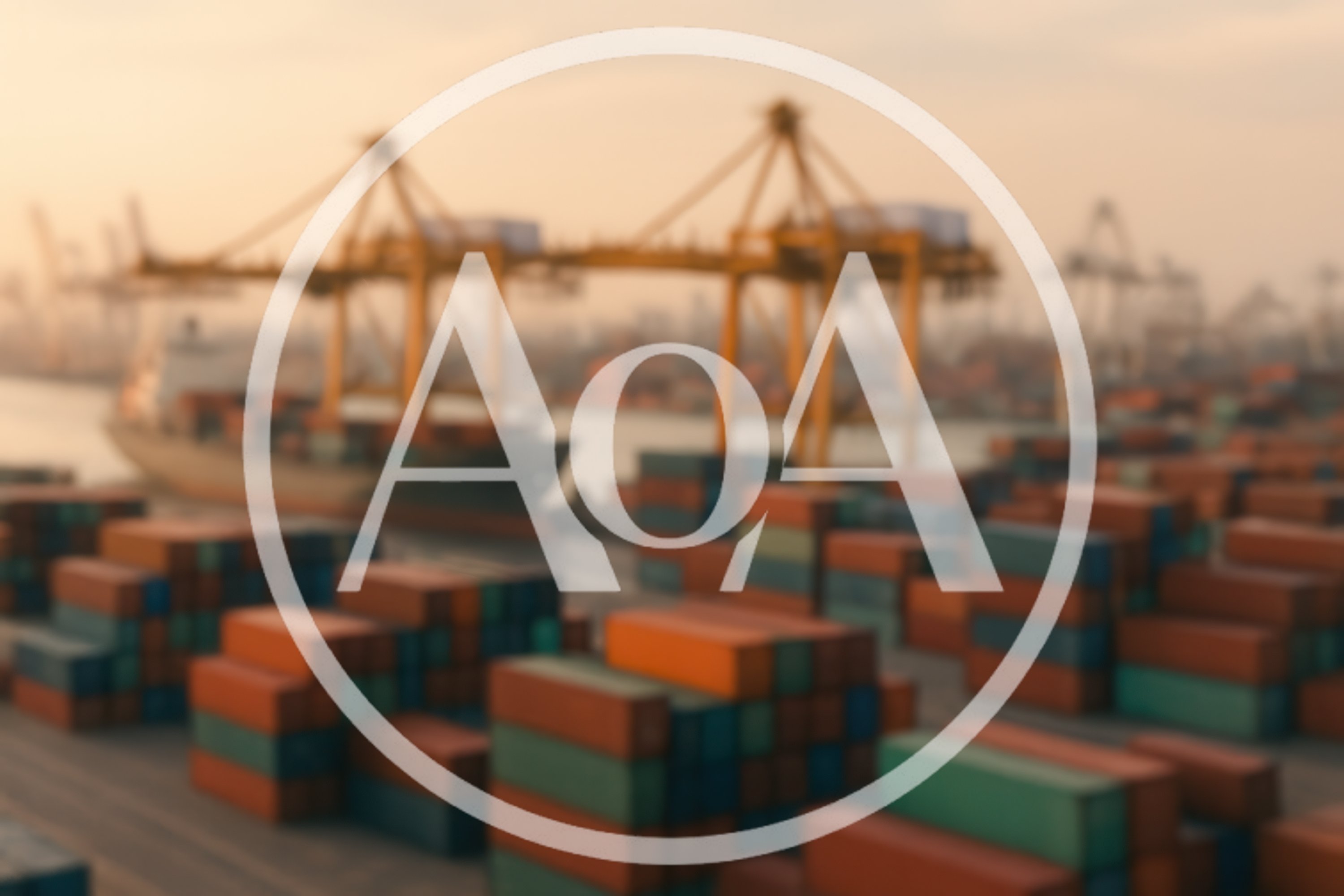 Cargo Ship Loading Containers at Industrial Port