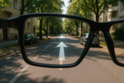 Augmented Reality Navigation View Through Smart Glasses