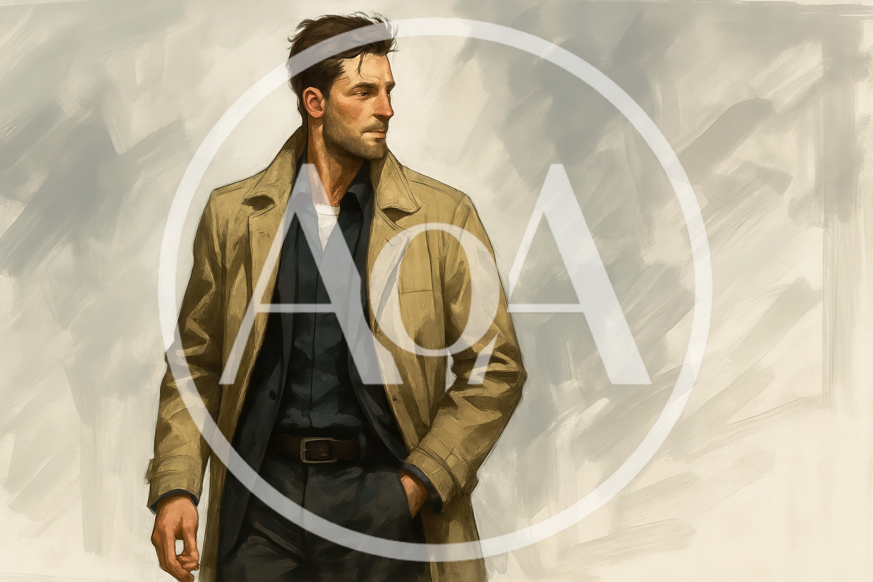 Portrait Of A Man In A Trench Coat