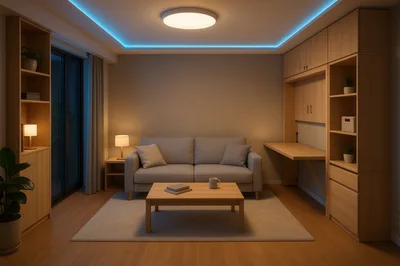 Modern Living Room Interior With Minimalist Furniture
