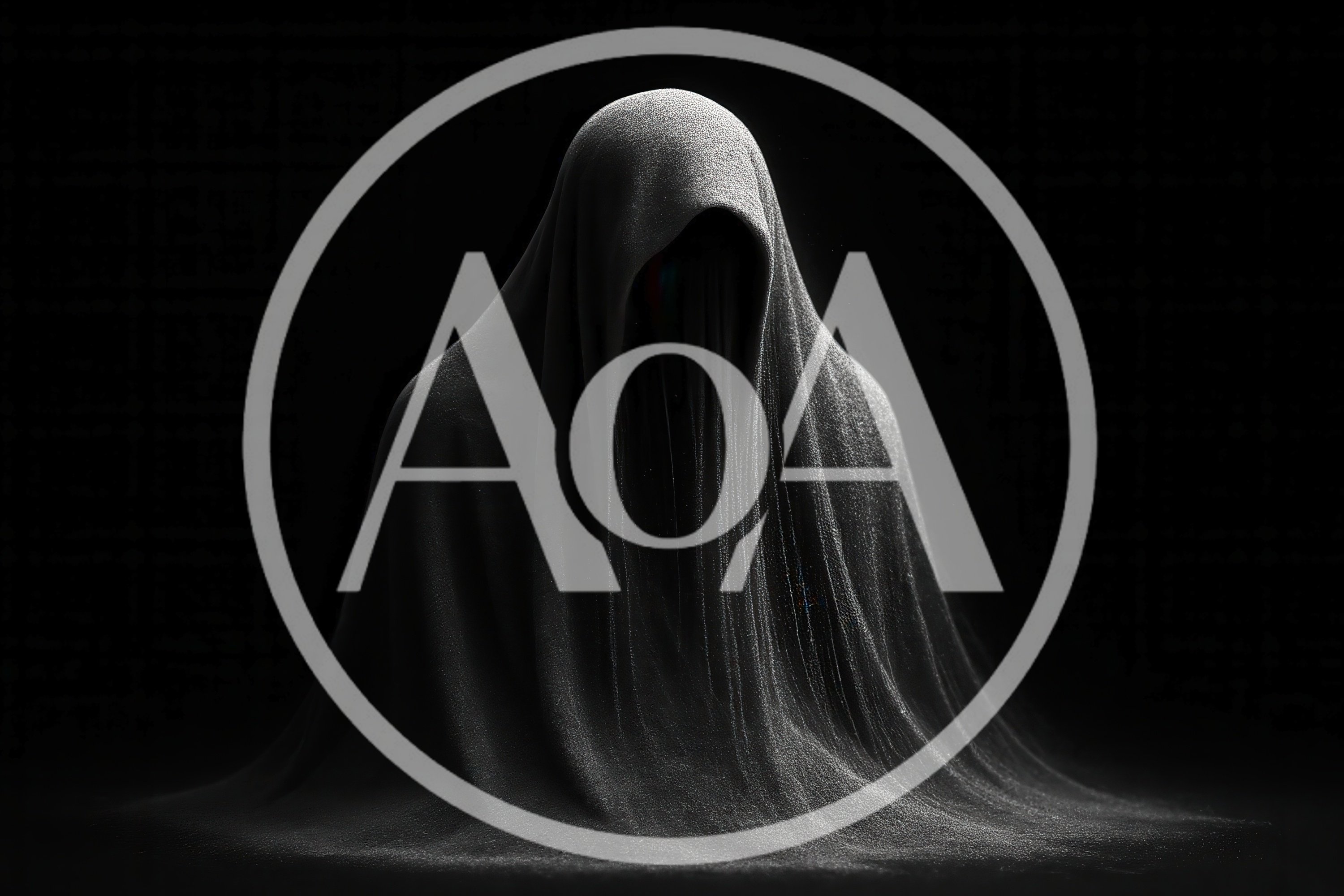 Ethereal Dark Hooded Figure In Shadow