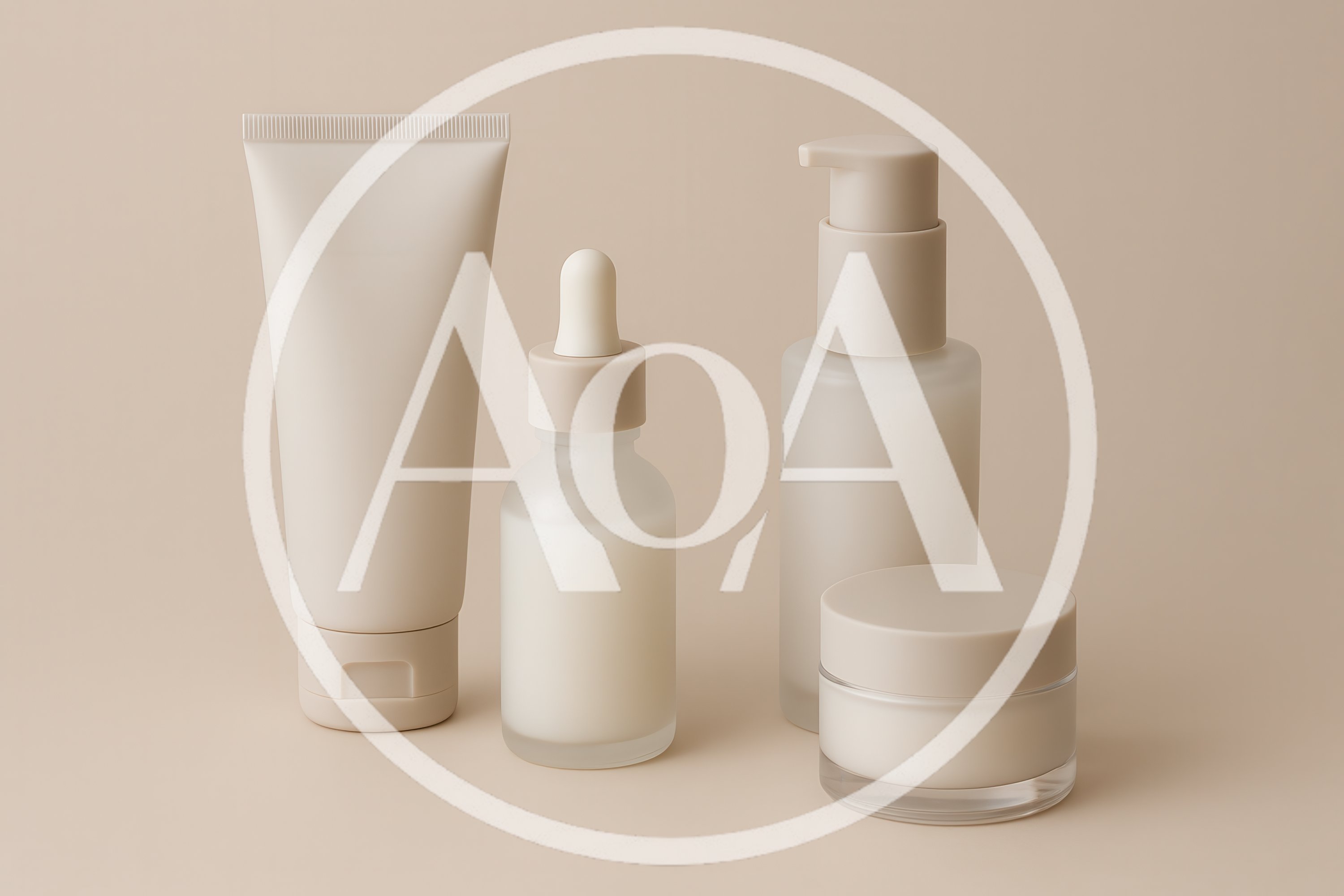 Minimalist Skincare Product Packaging Set