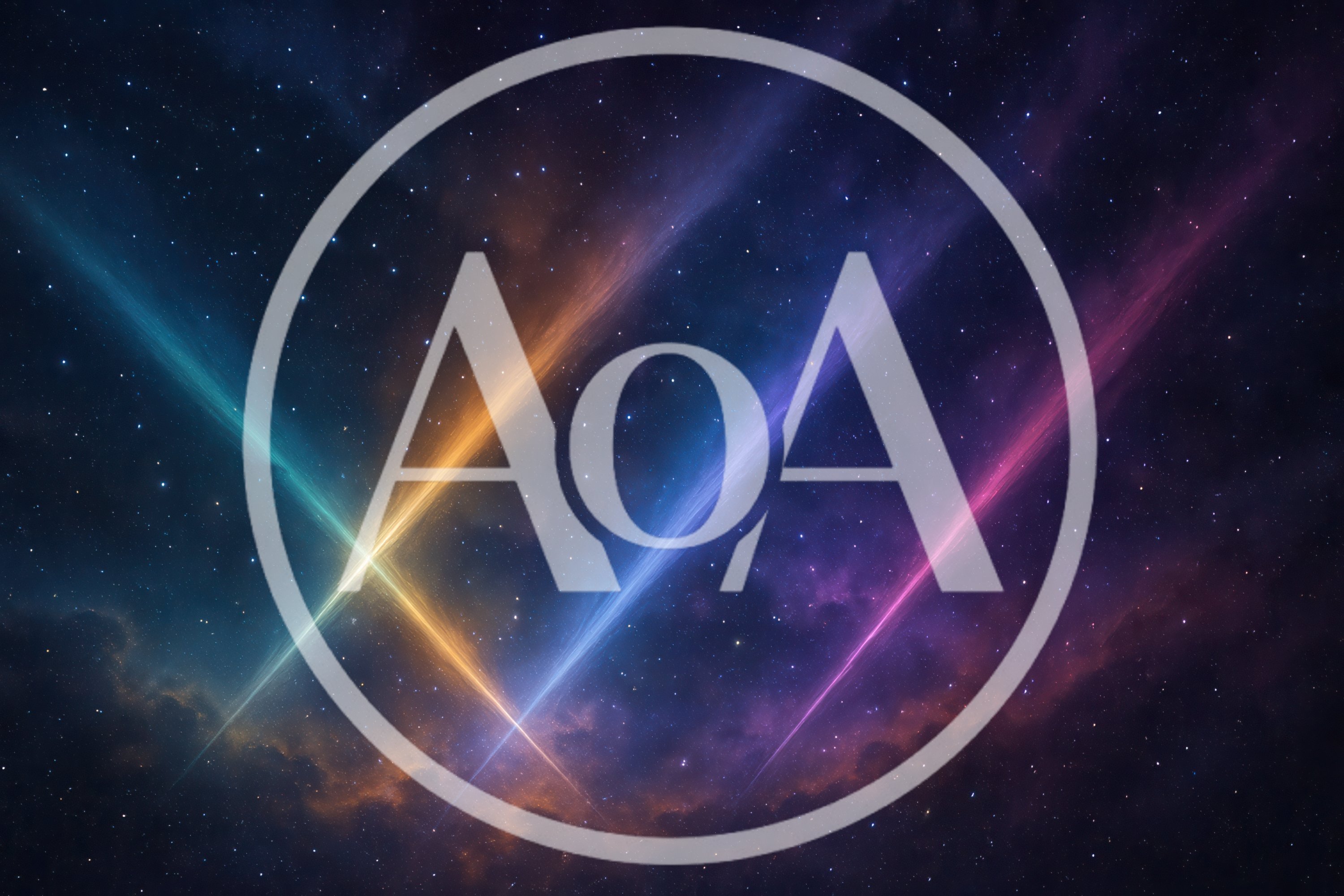 Abstract Cosmic Background With Glowing Diagonal Light Beams