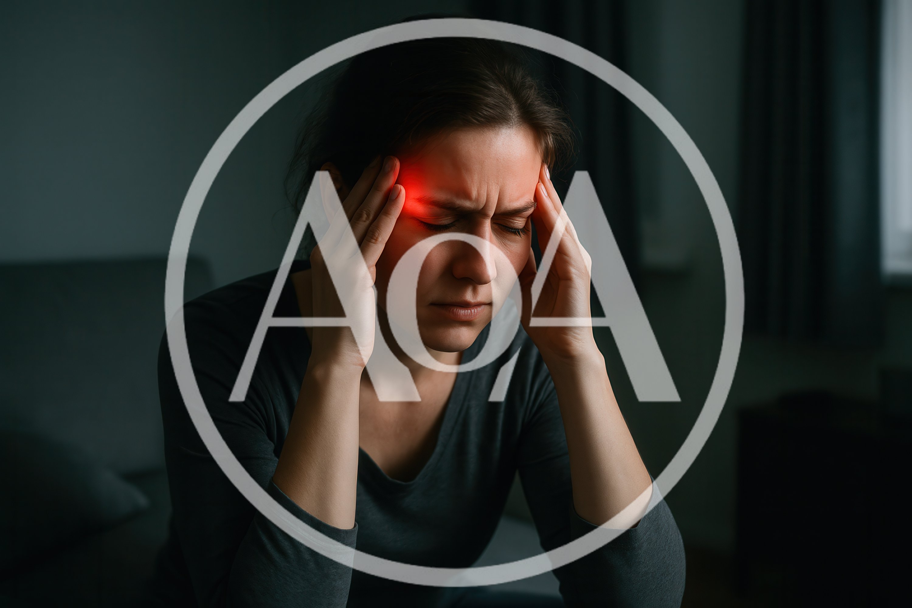 Woman Suffering From A Severe Migraine Headache