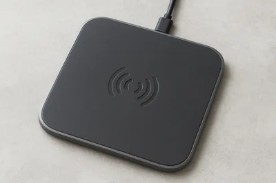 Wireless Charging Pad On A Neutral Surface