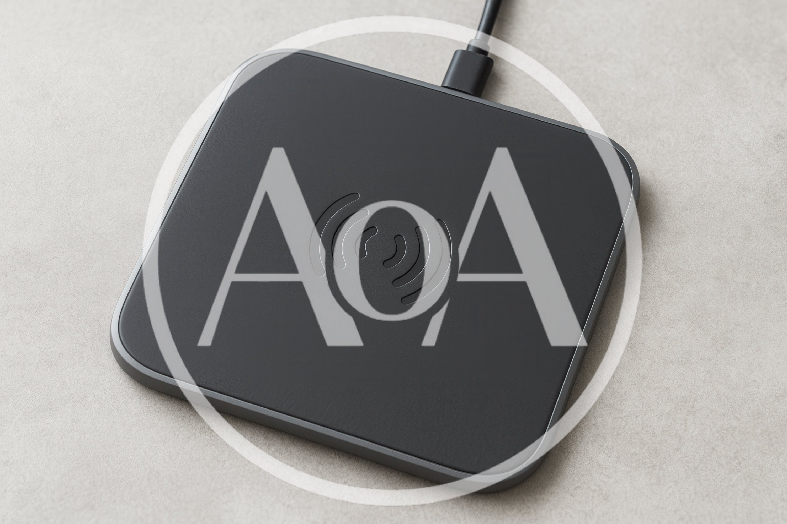 Wireless Charging Pad On A Neutral Surface