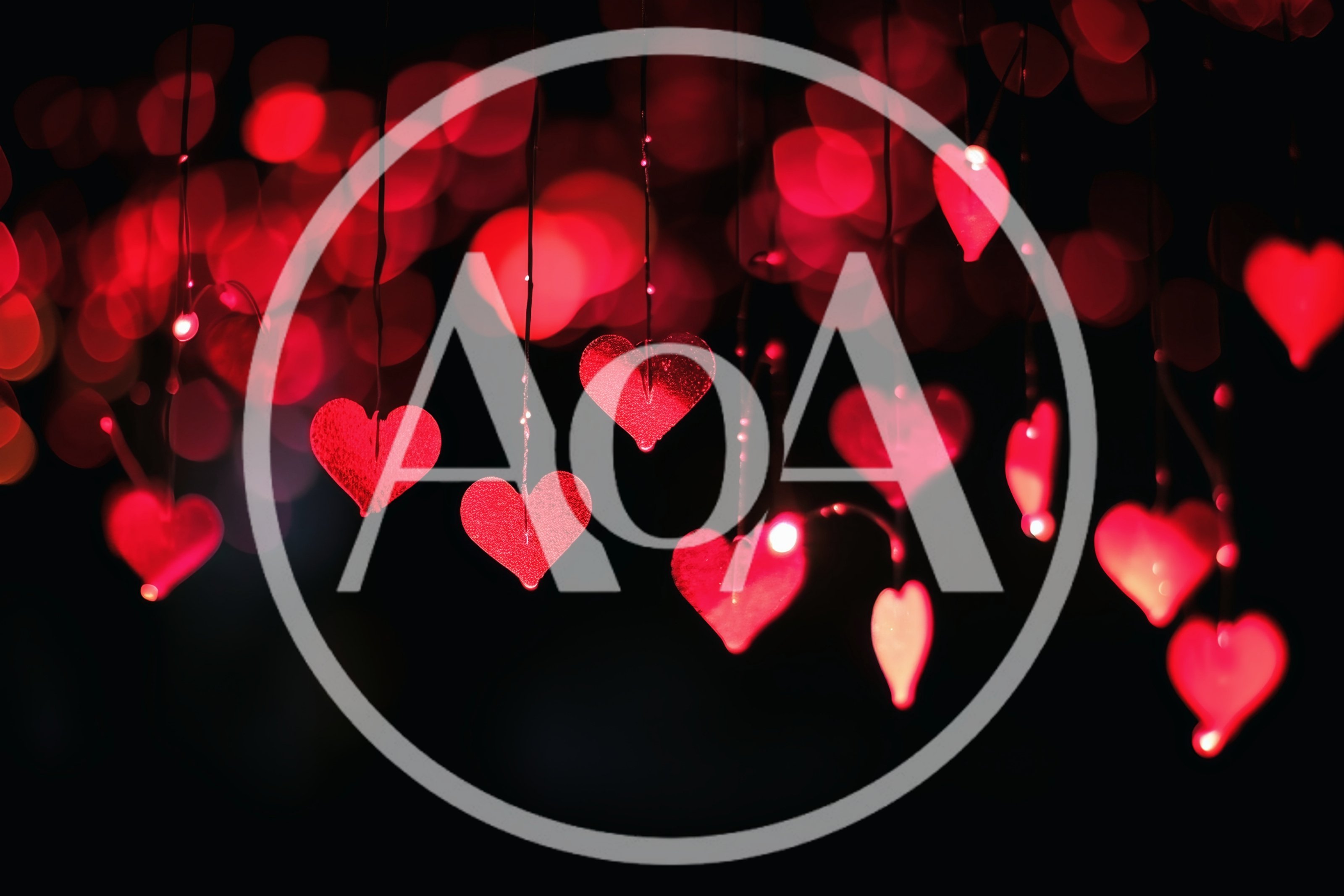 Hanging Red Heart Shaped Decorative Lights