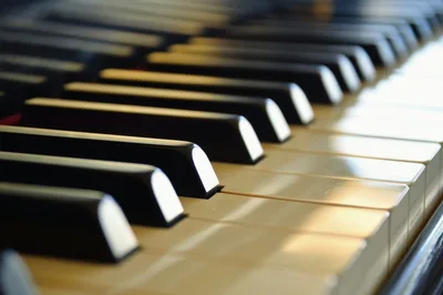 Close Up View Of Piano Keys