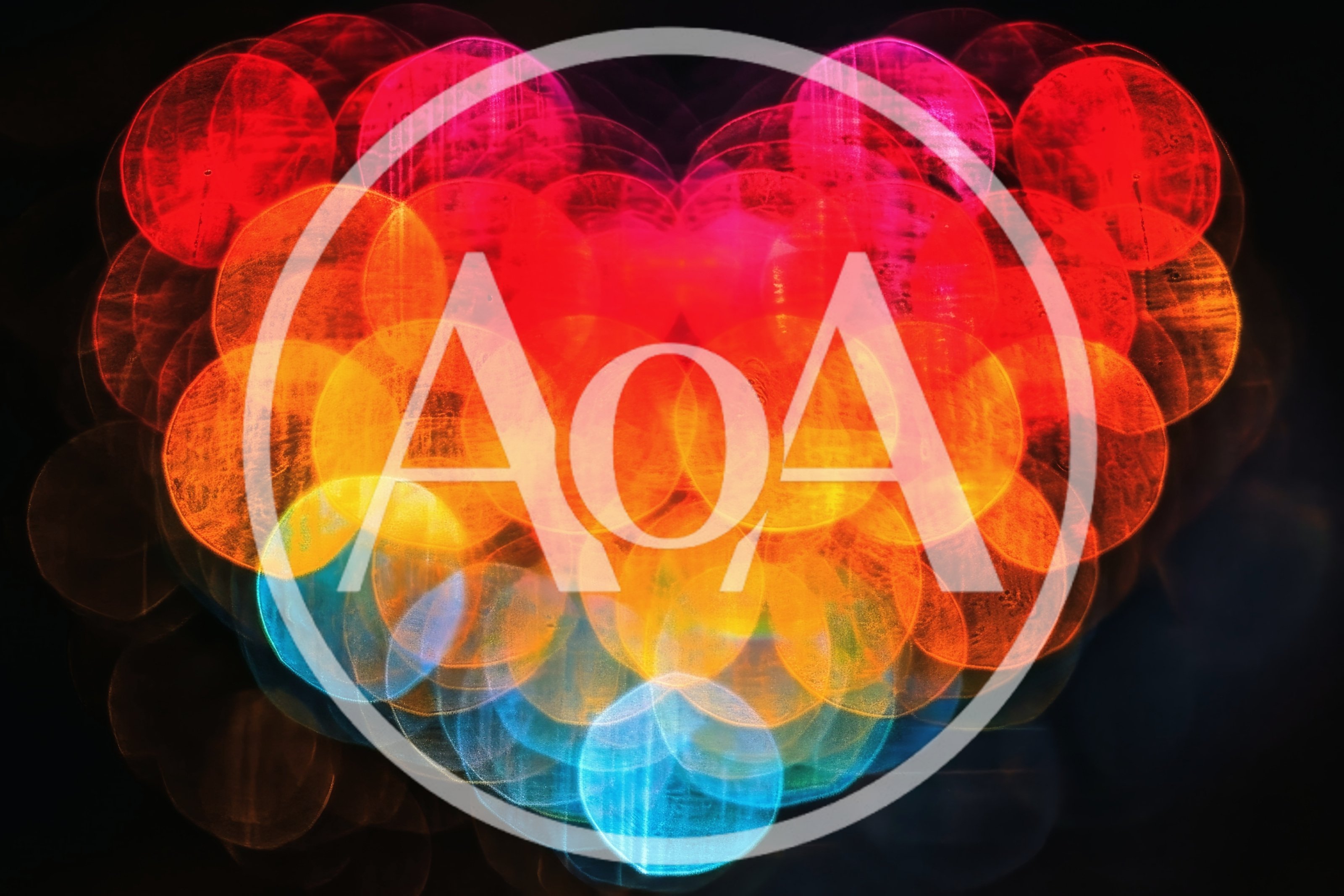 Abstract Heart Shape Formed By Colorful Bokeh Lights