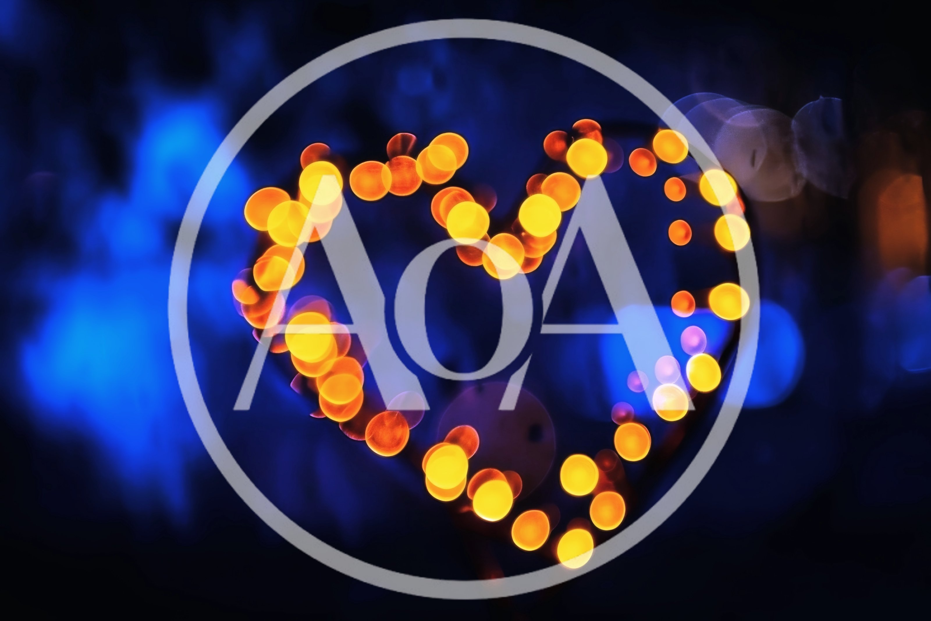 Glowing Heart Shape Made Of Bokeh Lights
