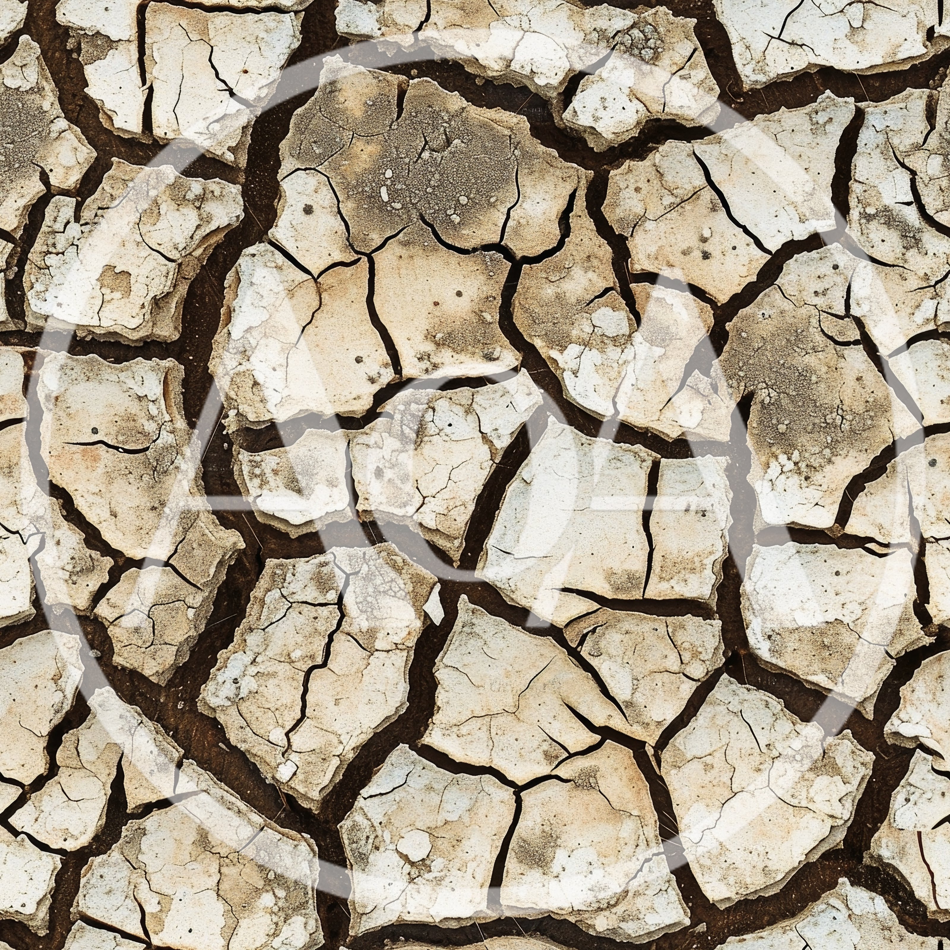 Seamless Texture Of Dried Cracked Earth