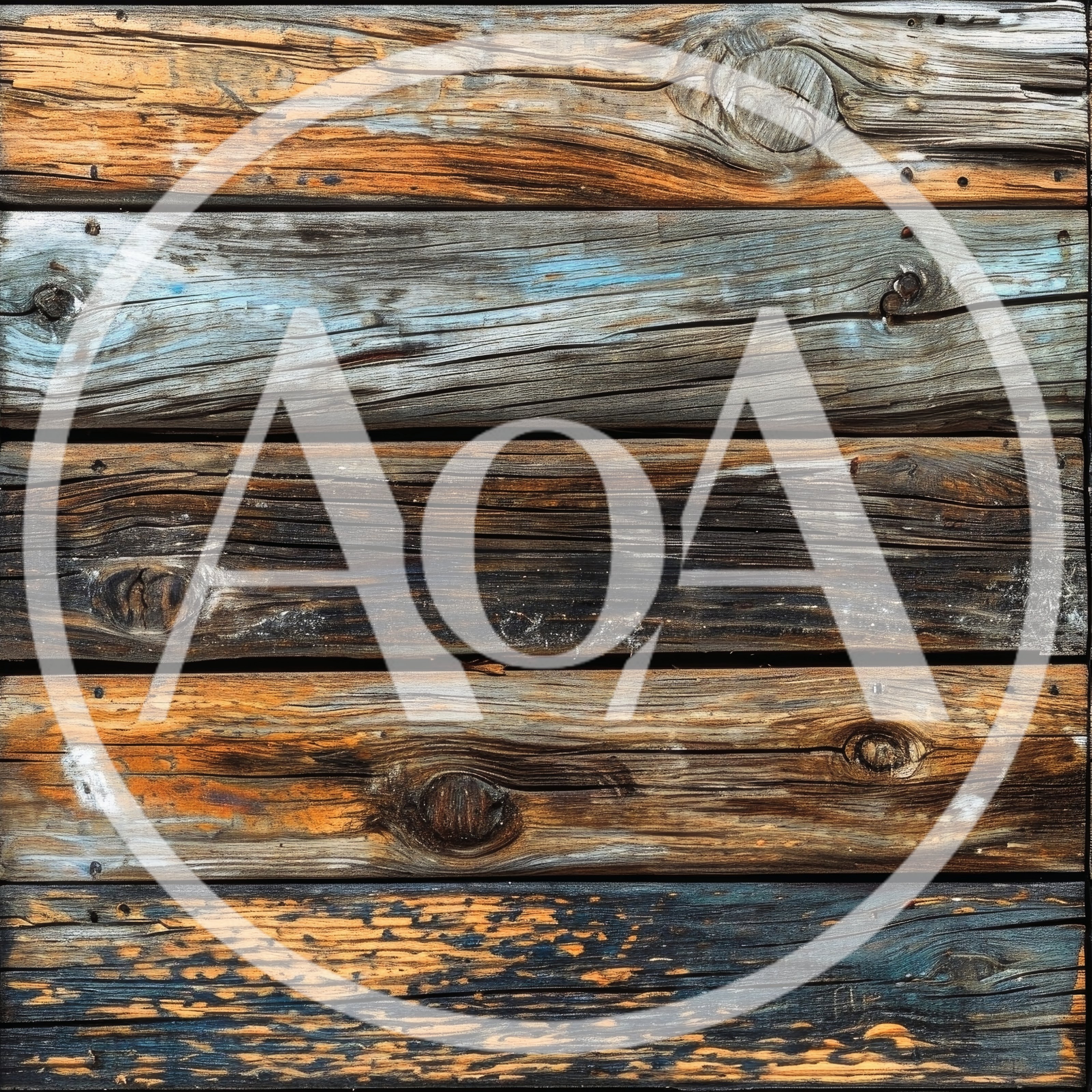 Weathered Horizontal Wooden Planks With Visible Knots