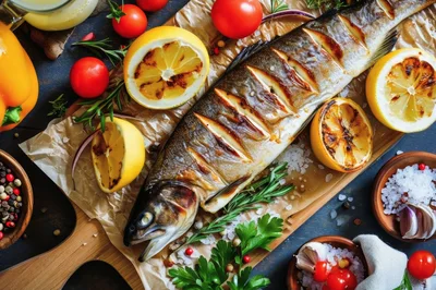 Grilled Whole Fish With Lemon And Herbs