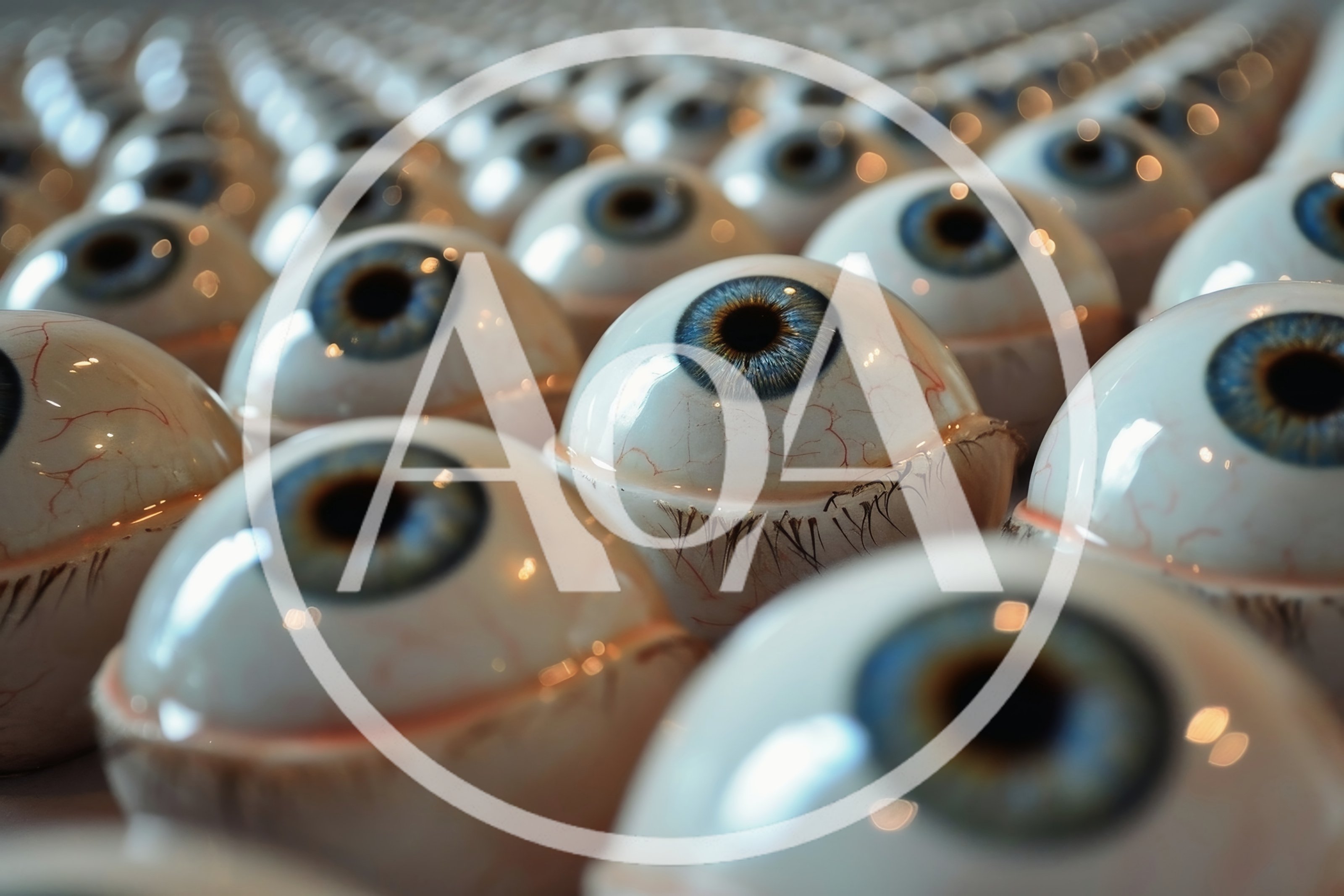 Rows Of Realistic Artificial Human Eyeballs