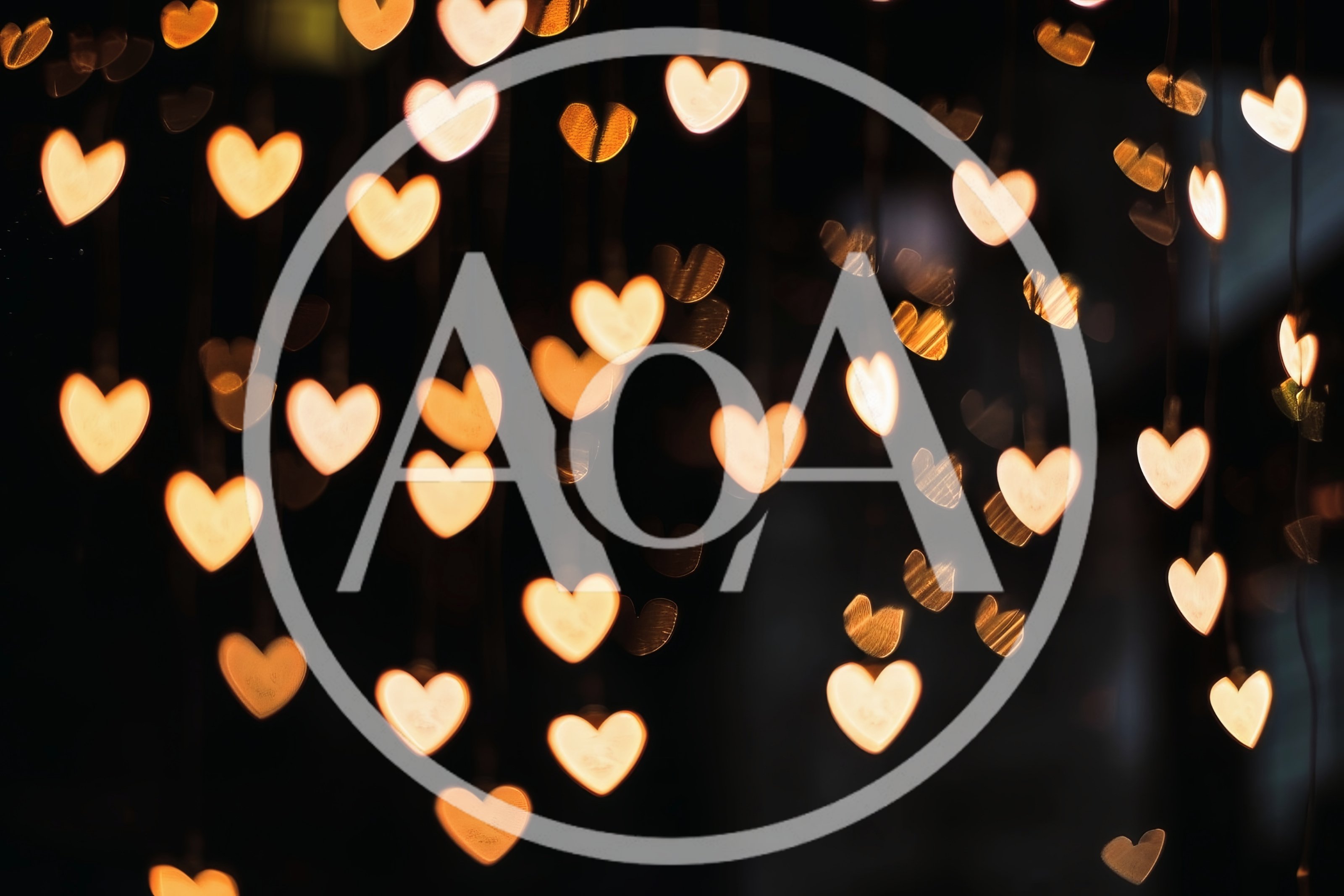 Heart Shaped Bokeh Lights Background