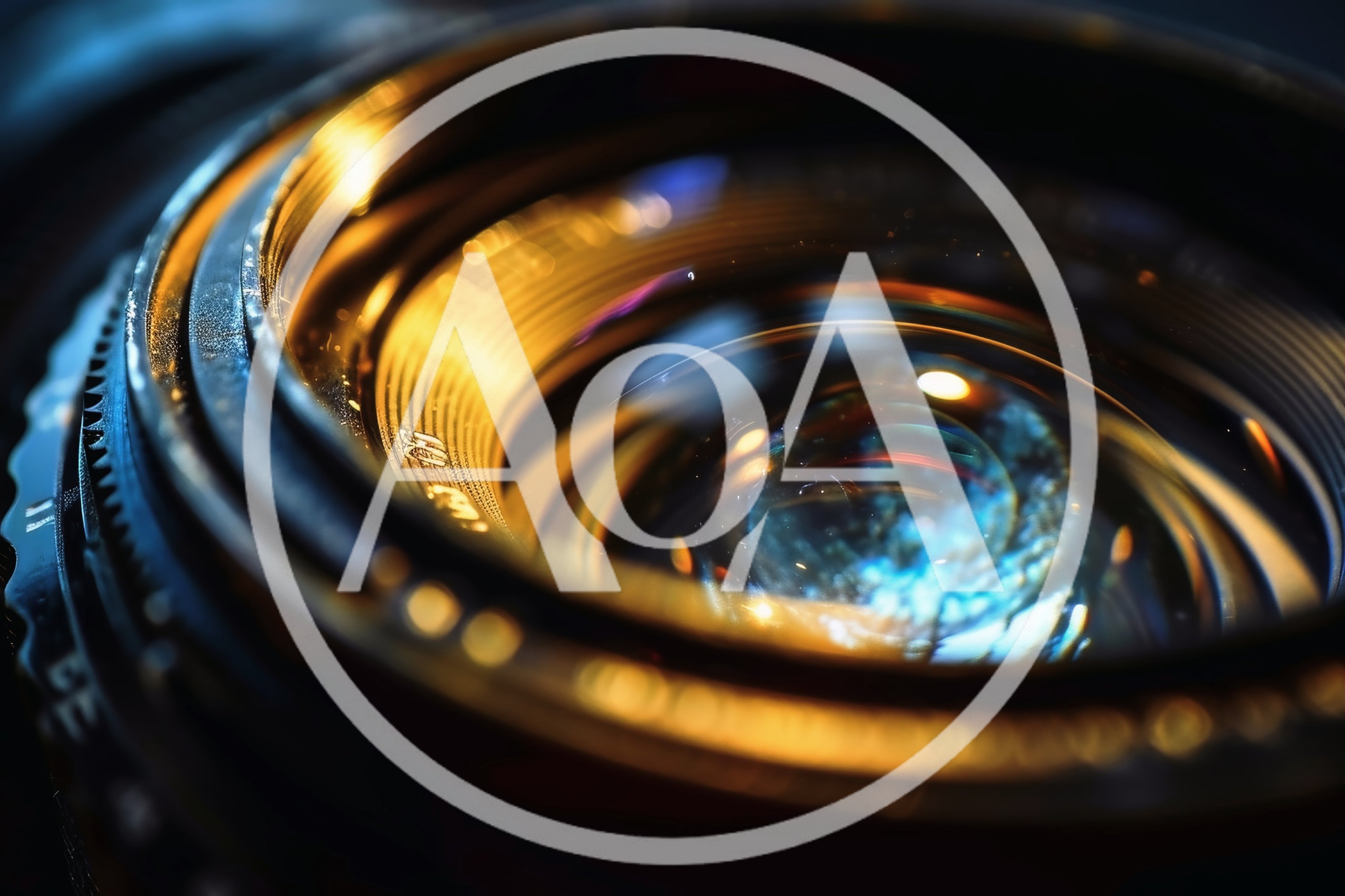 Extreme Close Up Of Camera Lens Glass