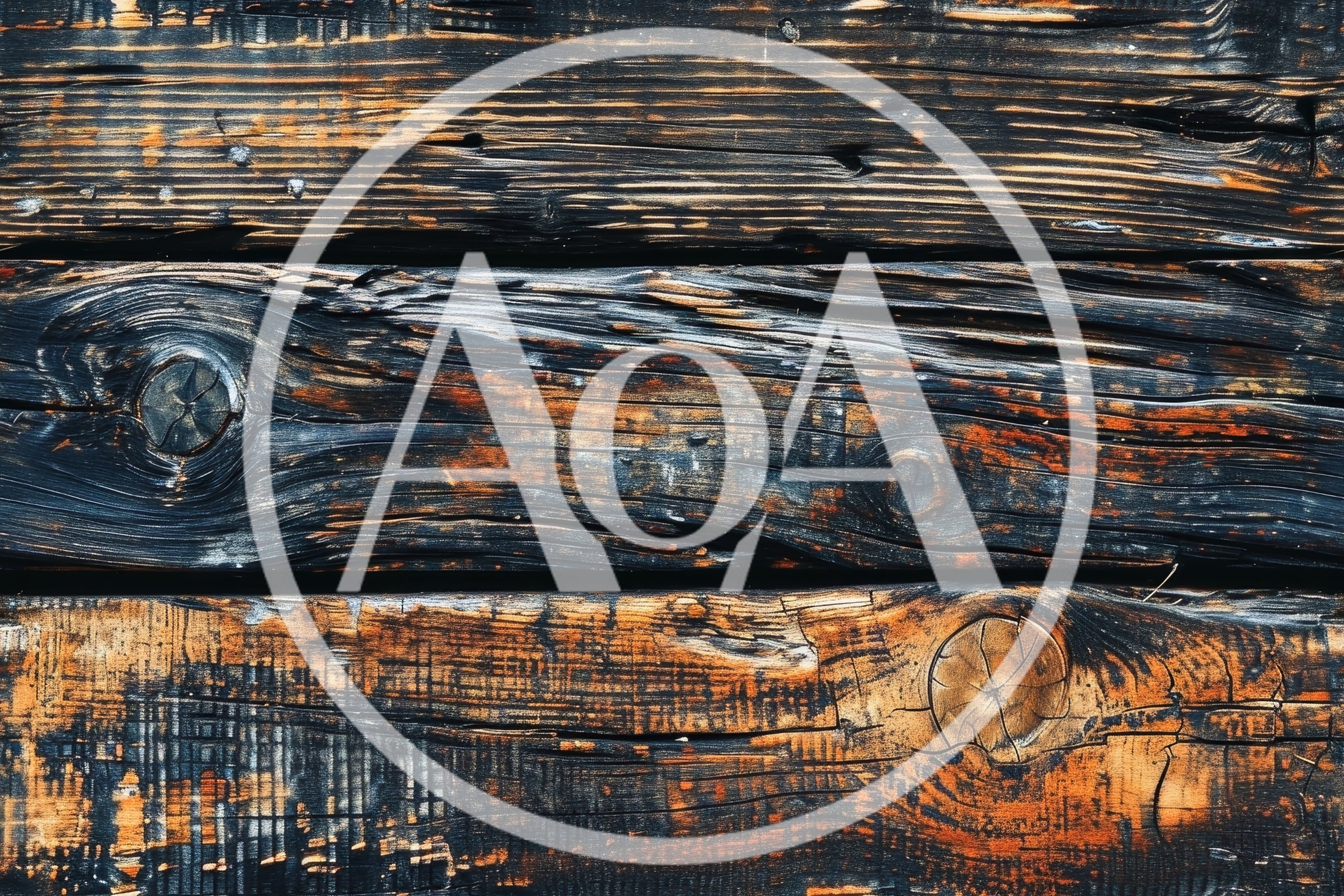 Weathered Dark Wood Planks With Visible Grain Texture