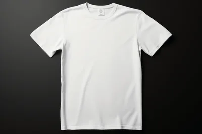 Blank White T-Shirt On Dark Background