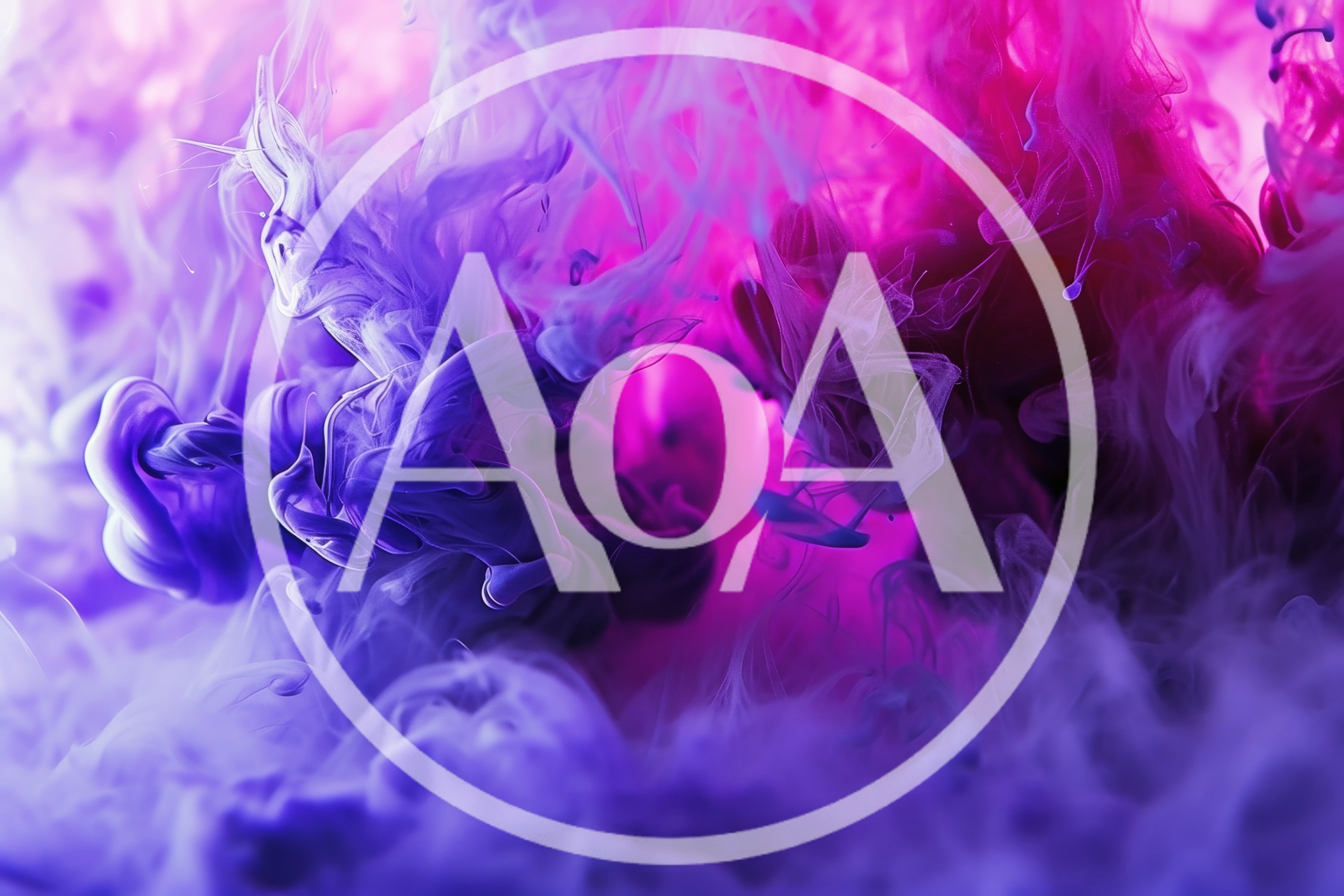 Abstract Purple And Pink Ink Clouds In Water
