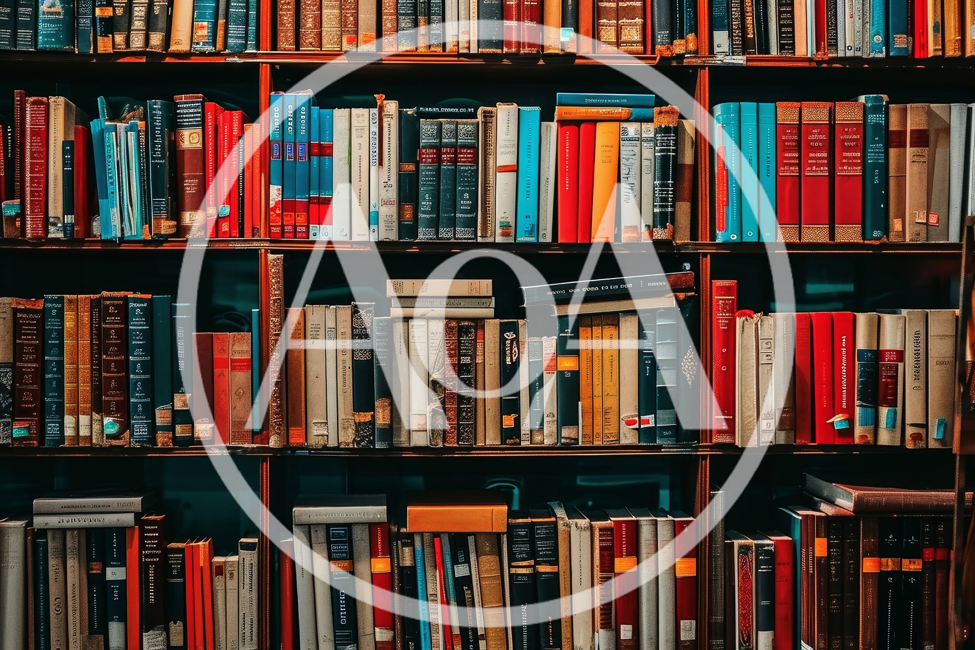 Full Bookshelves In A Classic Library Setting
